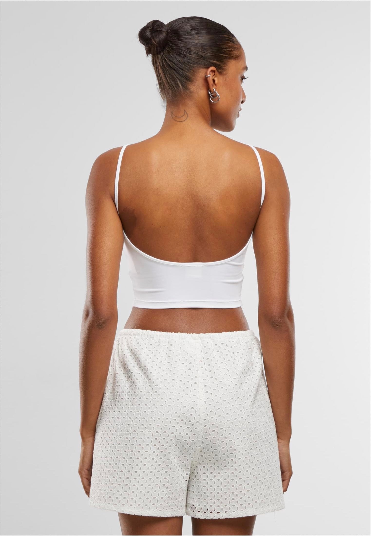 Urban Classics - Basic Top Low Back Neckline White - Tank | Women-Image