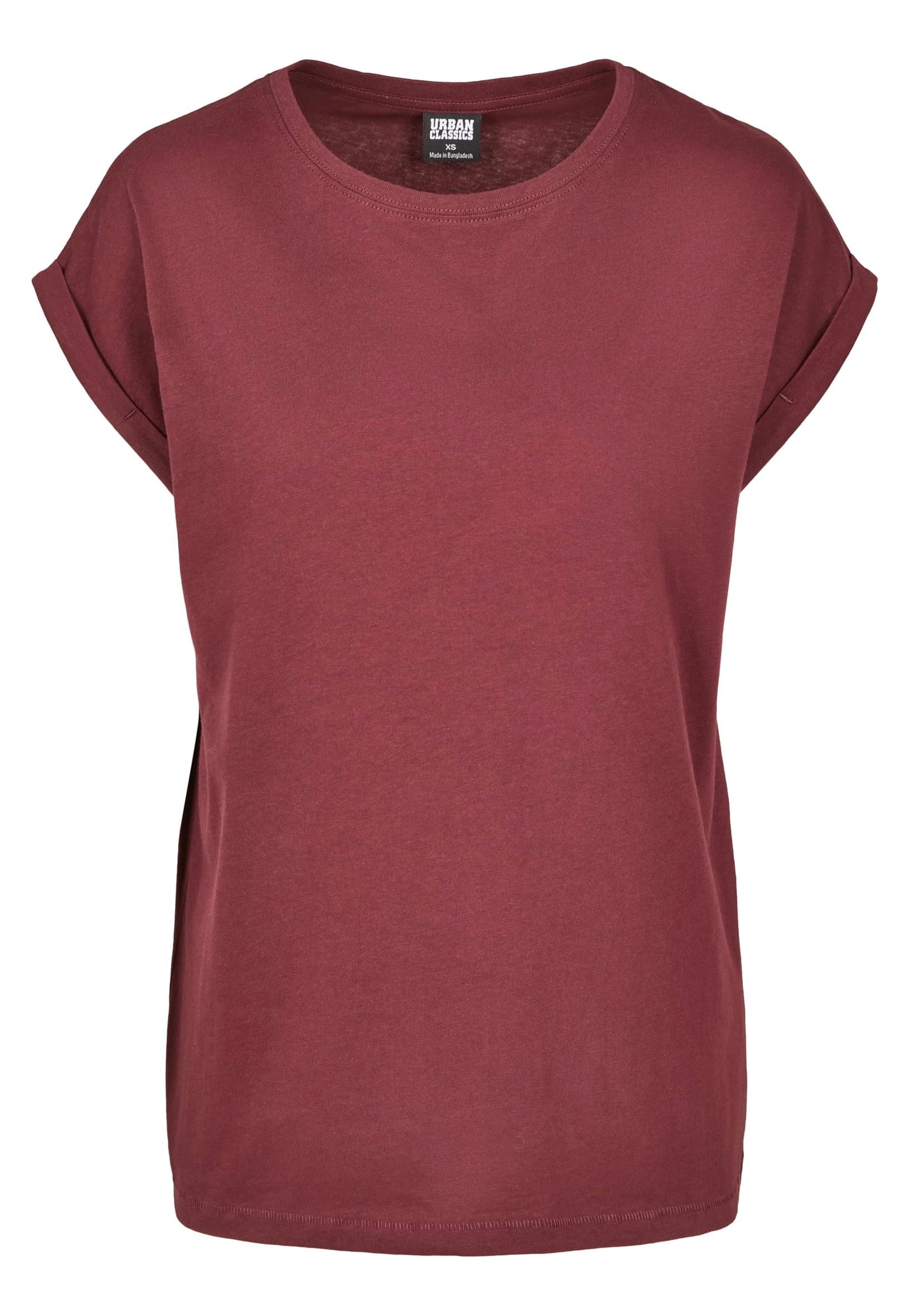 Urban Classics - Ladies Extended Shoulder Redwine - T-Shirt | Women-Image