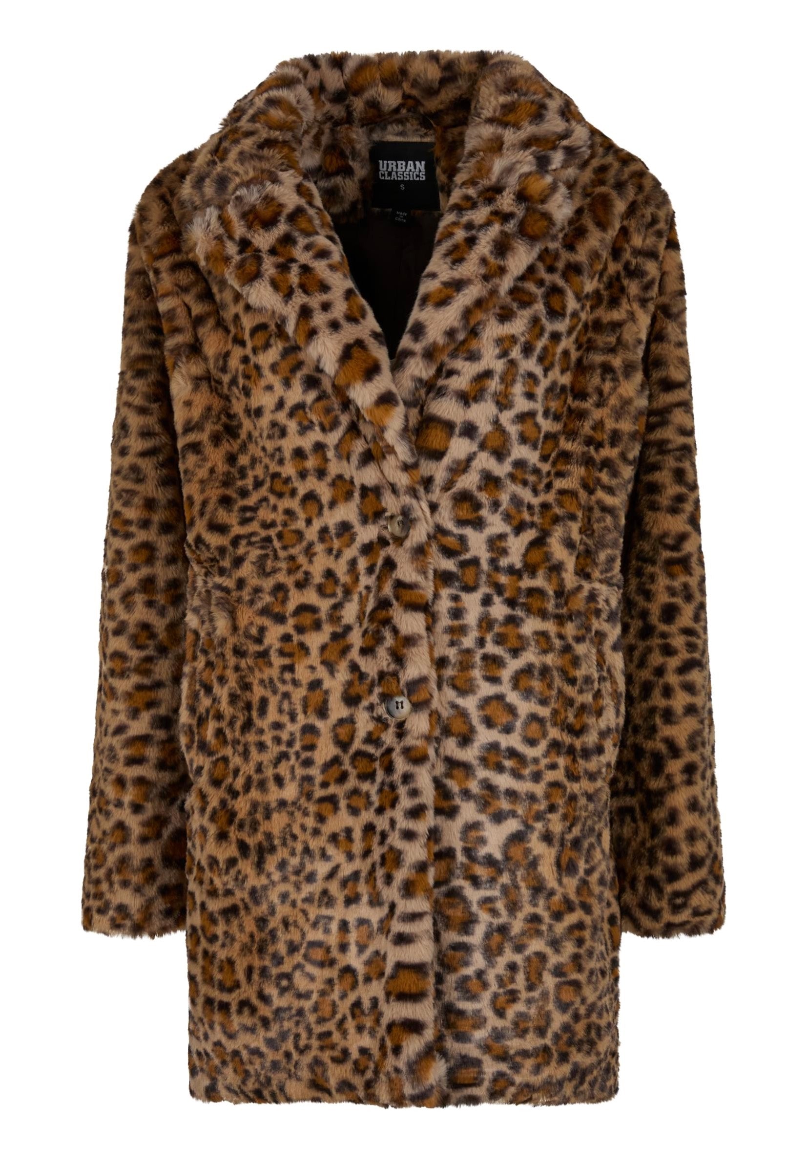 Urban Classics - Ladies Oversized Faux Fur Leo - Jacket | Women-Image