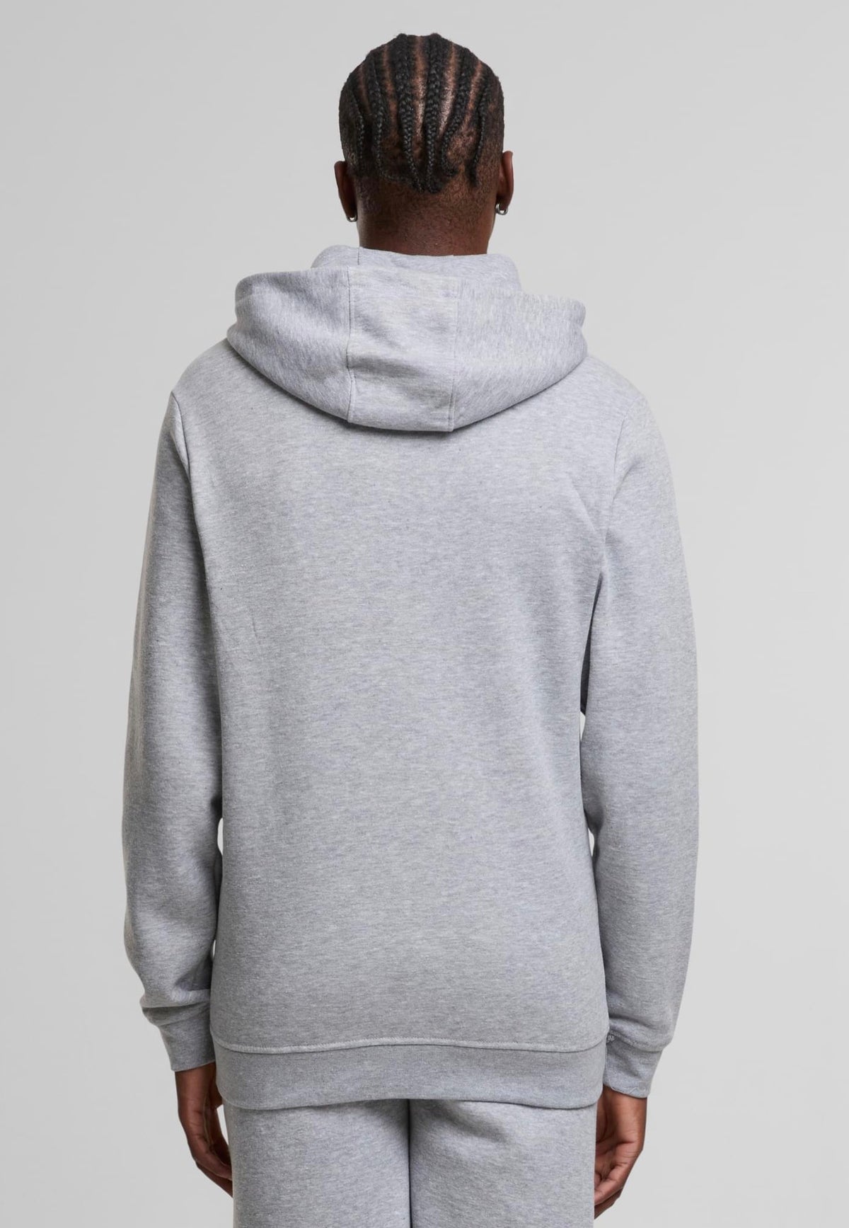 Urban Classics Basic Essential Heathergrey Felpa con zip | Men-Image