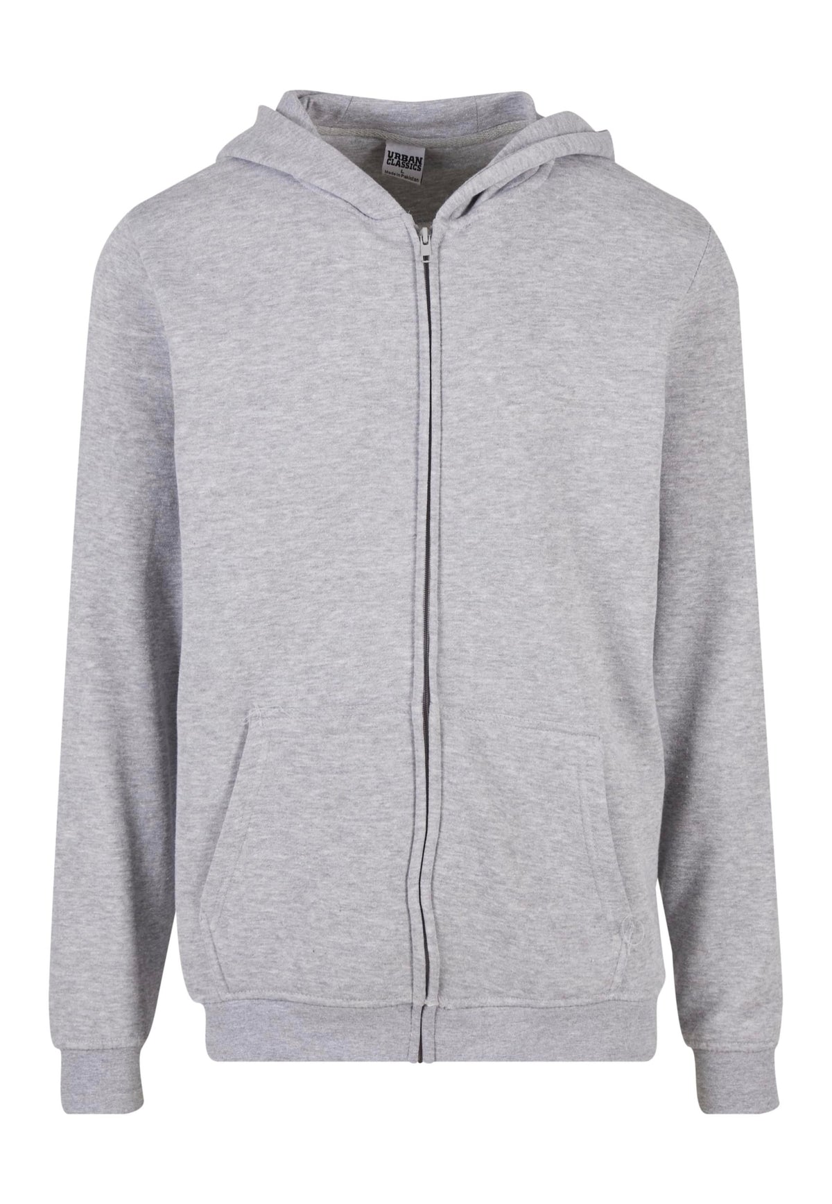 Urban Classics Basic Essential Heathergrey Felpa con zip | Men-Image