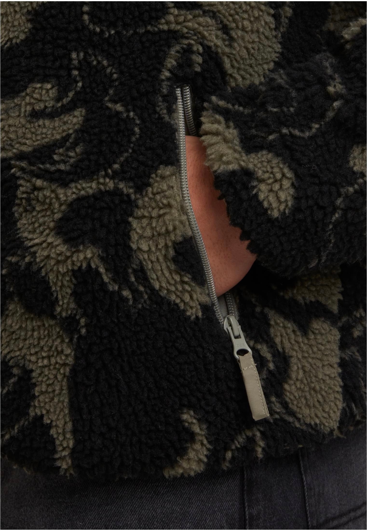 Urban Classics - Pattern Teddy Oliveswirl - Jacket | Men-Image