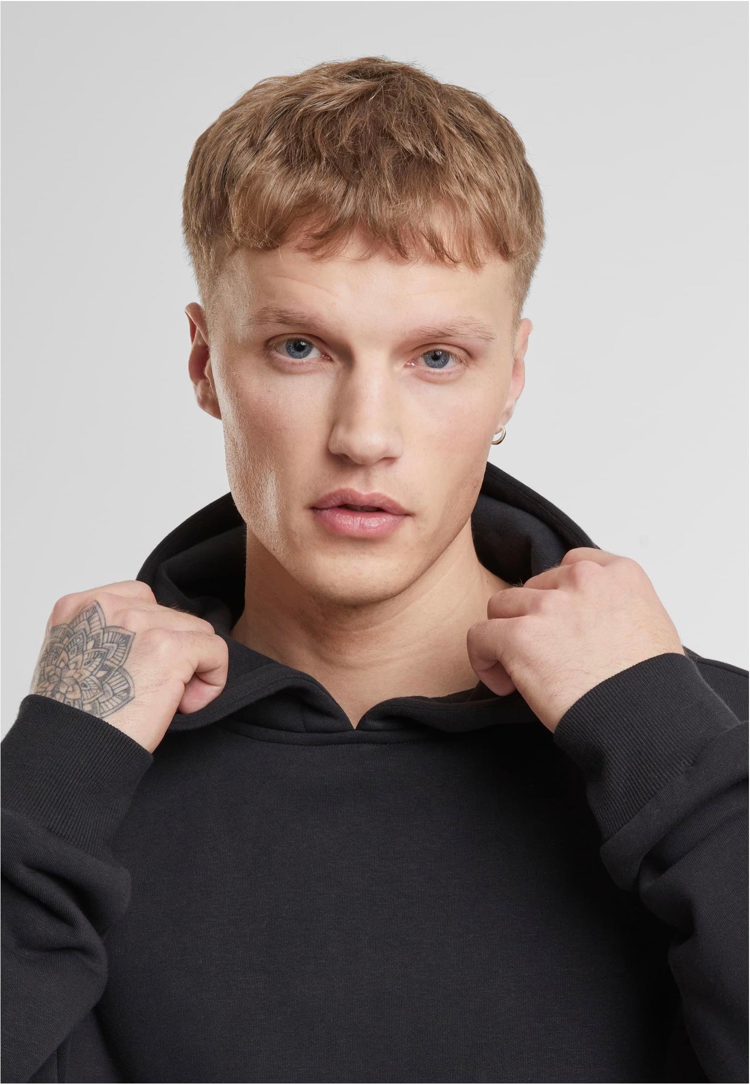 Urban Classics - Fluffy Oversized Black - Hoodie | Men-Image