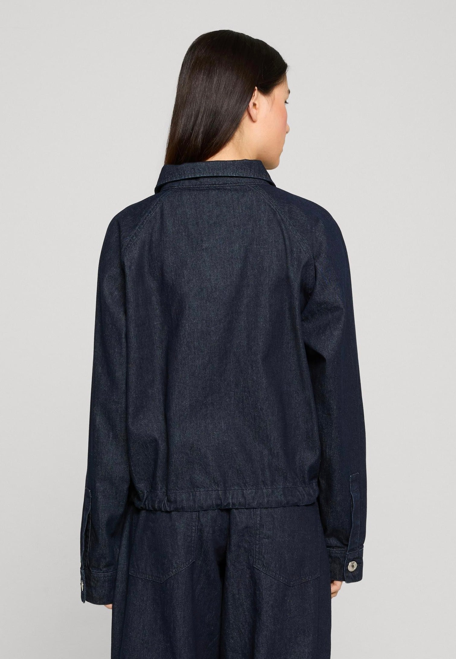 Urban Classics - Ladies Light Denim Balloon Blue Rinsed Washed - Jeans Jacket | Women-Image