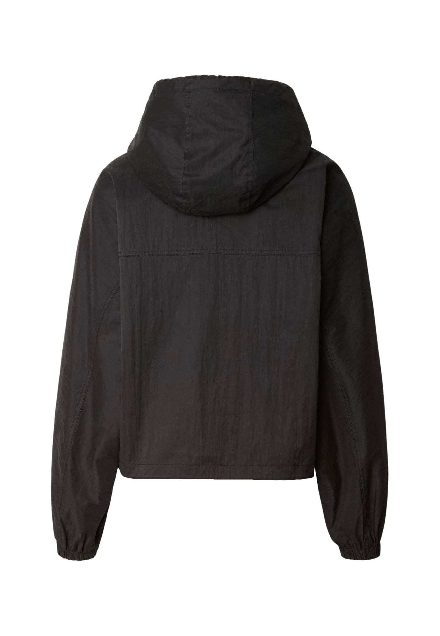 Urban Classics Ladies Oversized Hooded Black Giacca | Women-Image