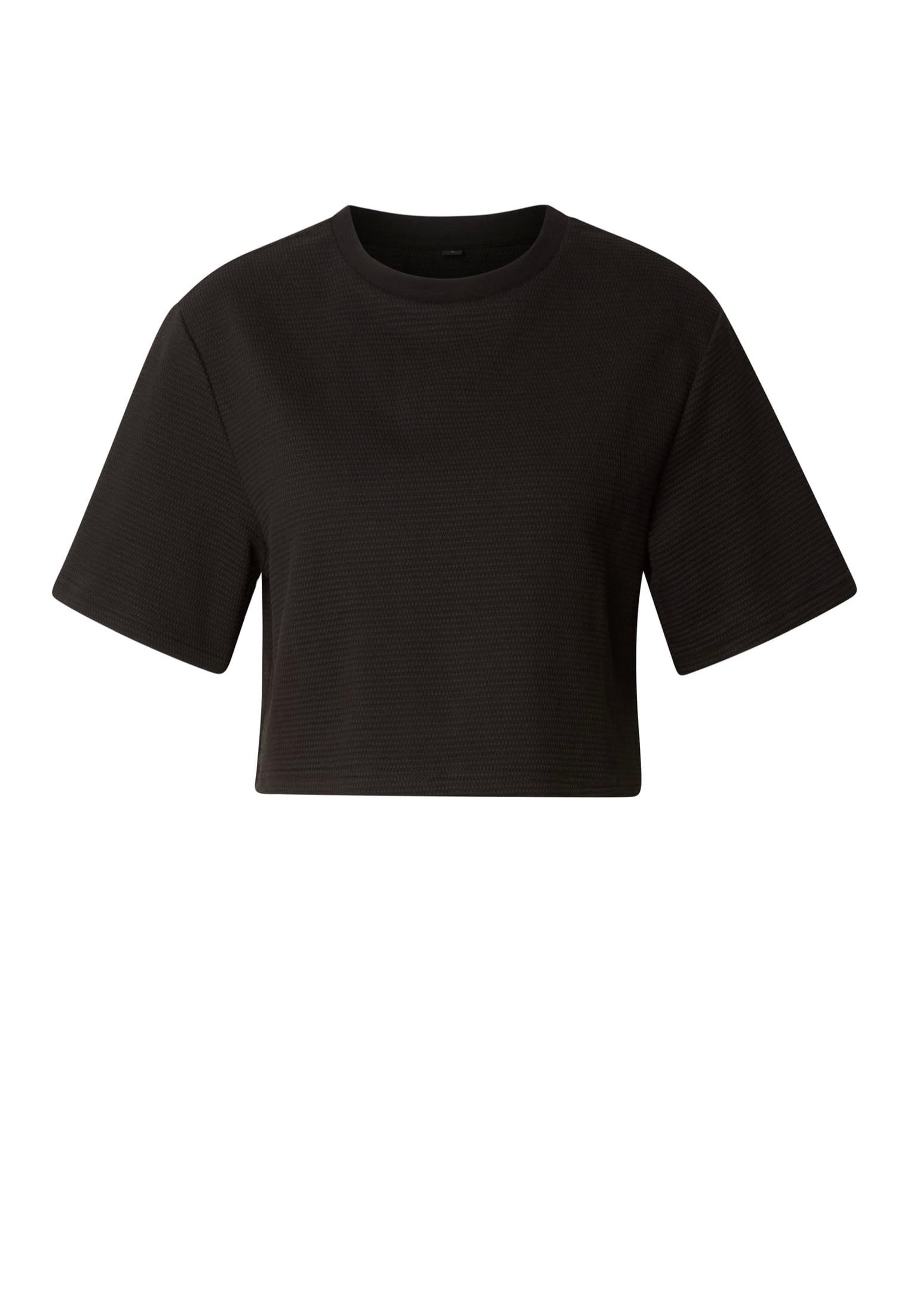 Urban Classics - Ladies Structured Jersey Cropped Black - Top | Women-Image