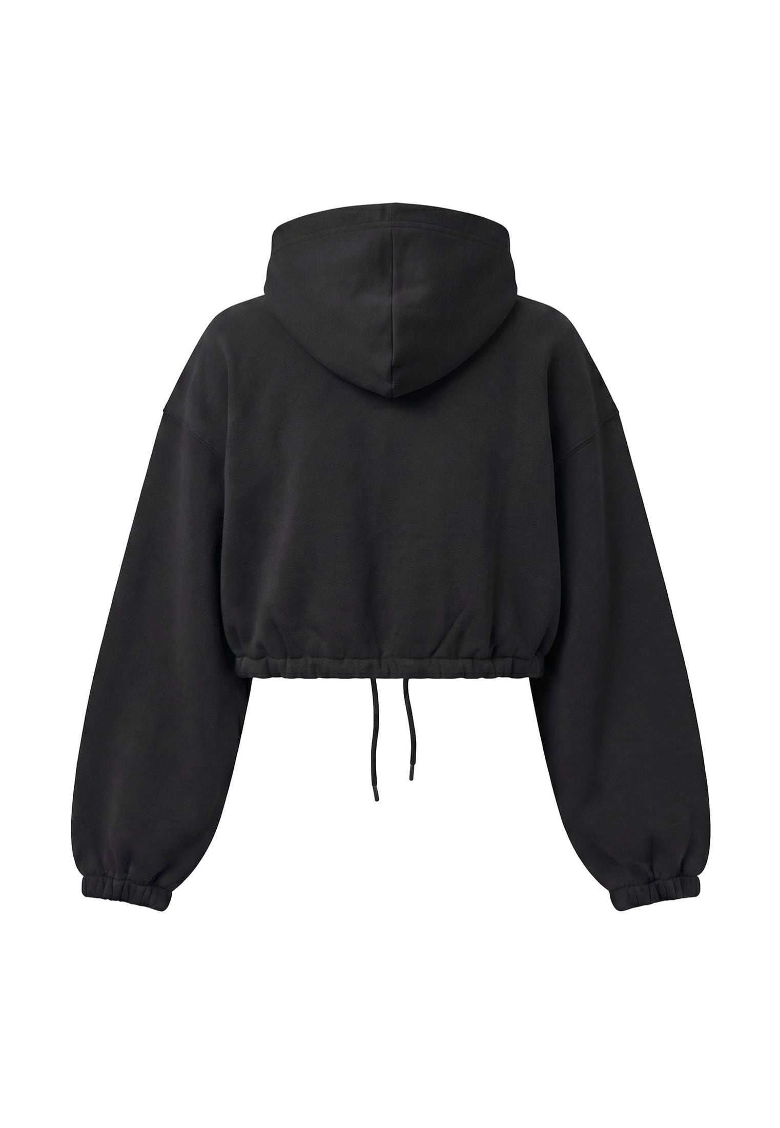 Urban Classics Ladies Fluffy Cropped Black Chaqueta con cremallera | Women-Image
