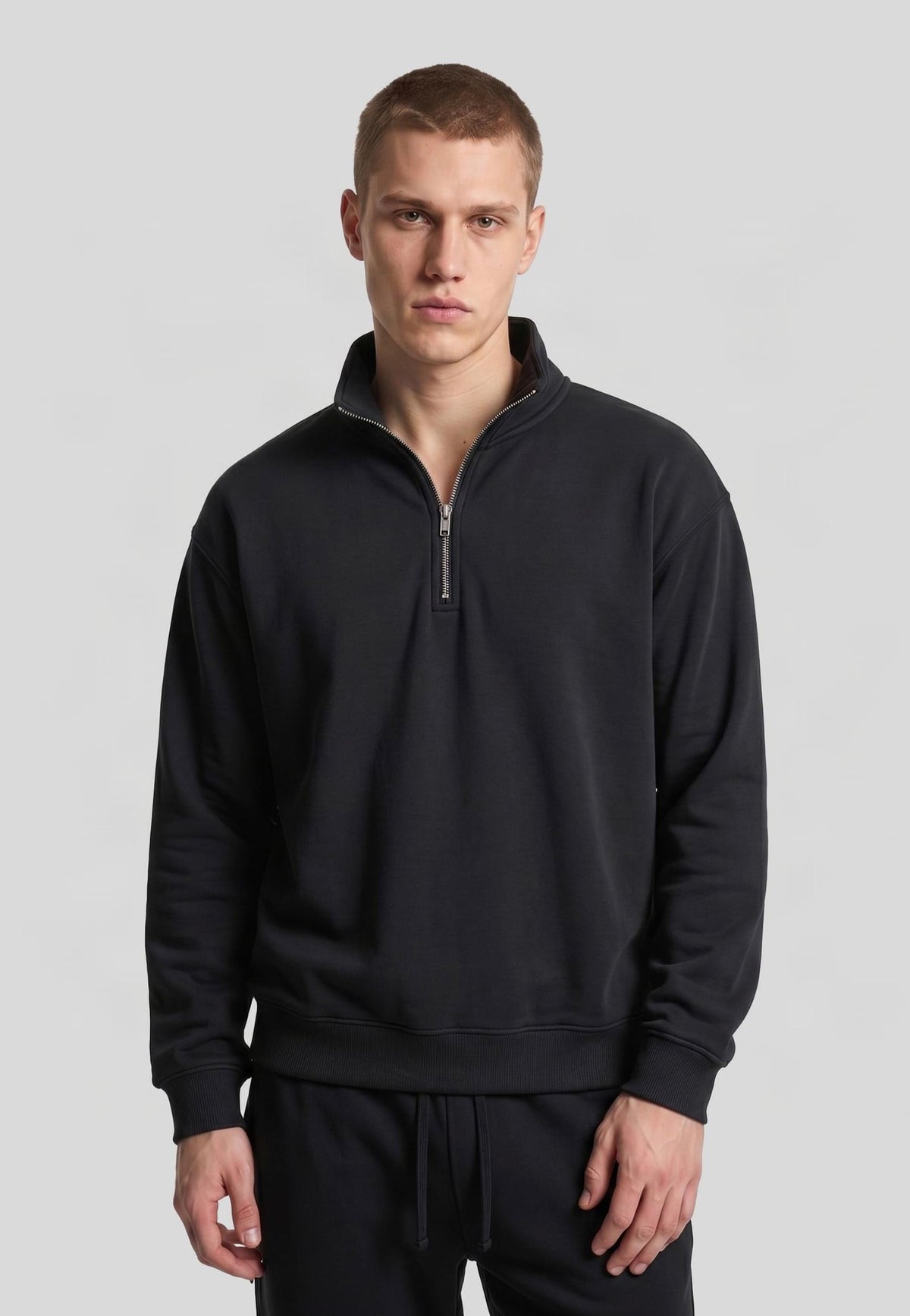 Urban Classics Fluffy Loose Fit Black Troyer | Men-Image