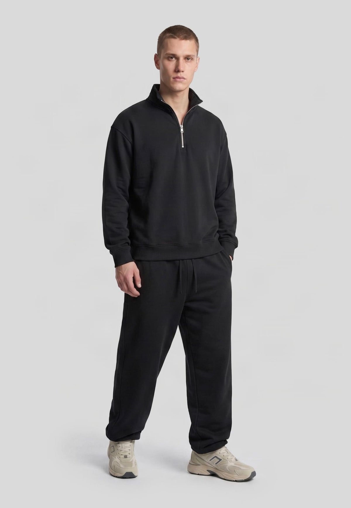 Urban Classics Fluffy Loose Fit Black Troyer | Men-Image