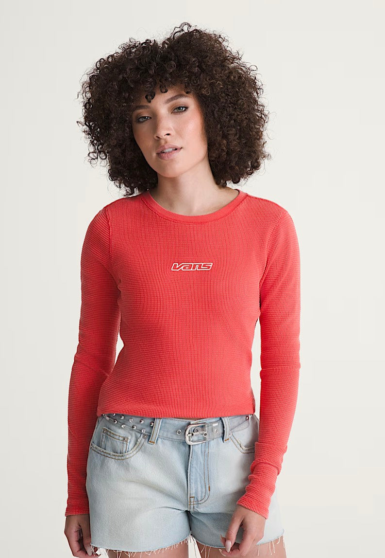 Vans - Teri Waffle Crimson Haze - Longsleeve | Women-Image