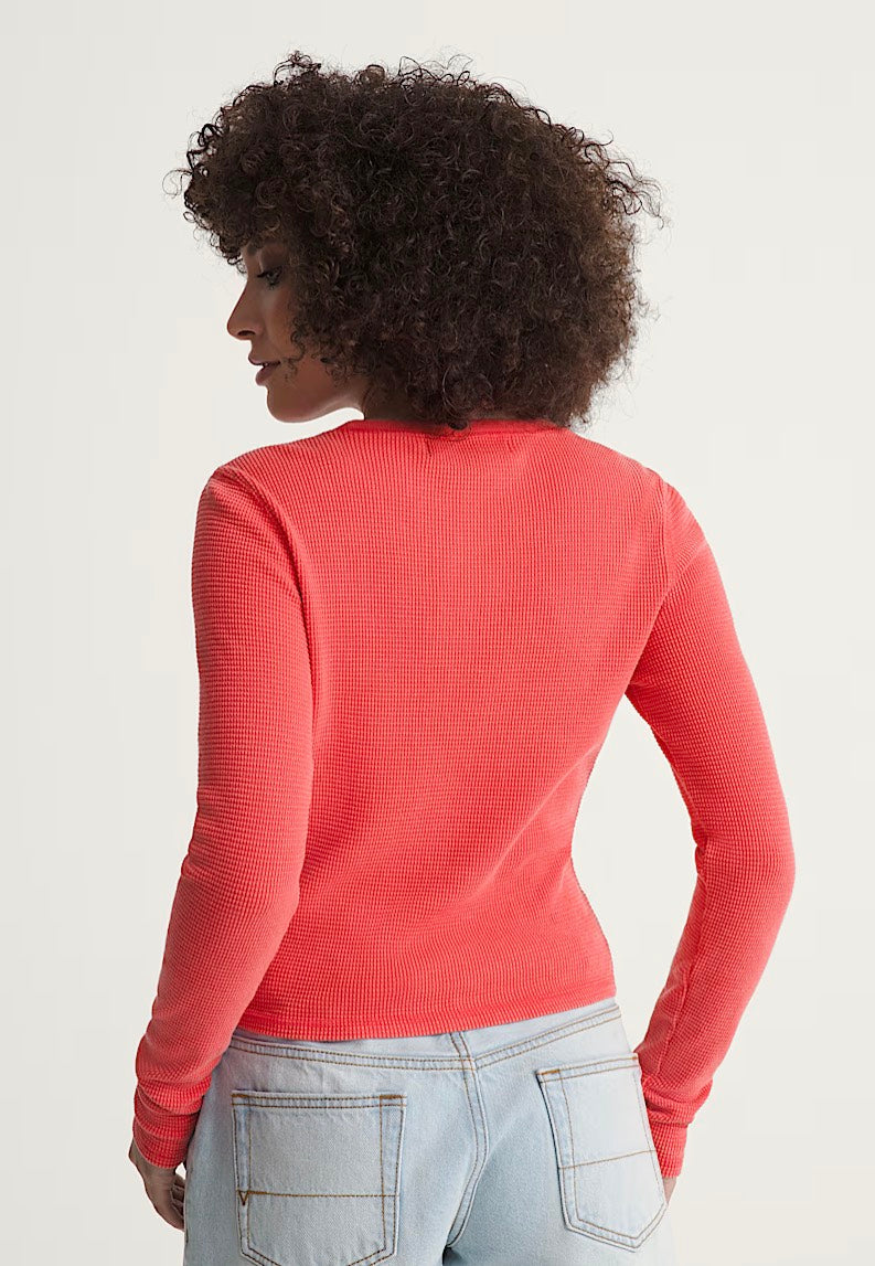 Vans - Teri Waffle Crimson Haze - Longsleeve | Women-Image