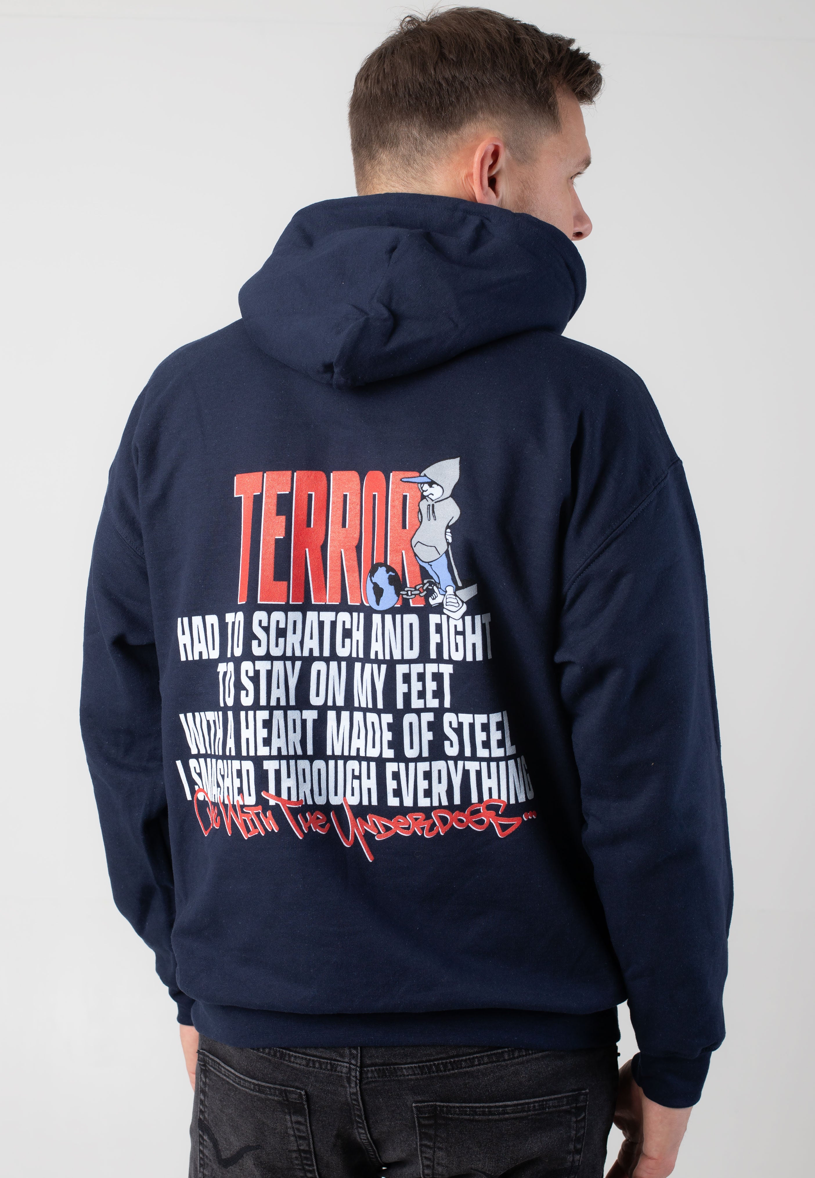 Terror - Scratch And Fight Navy - Hoodie | Men-Image