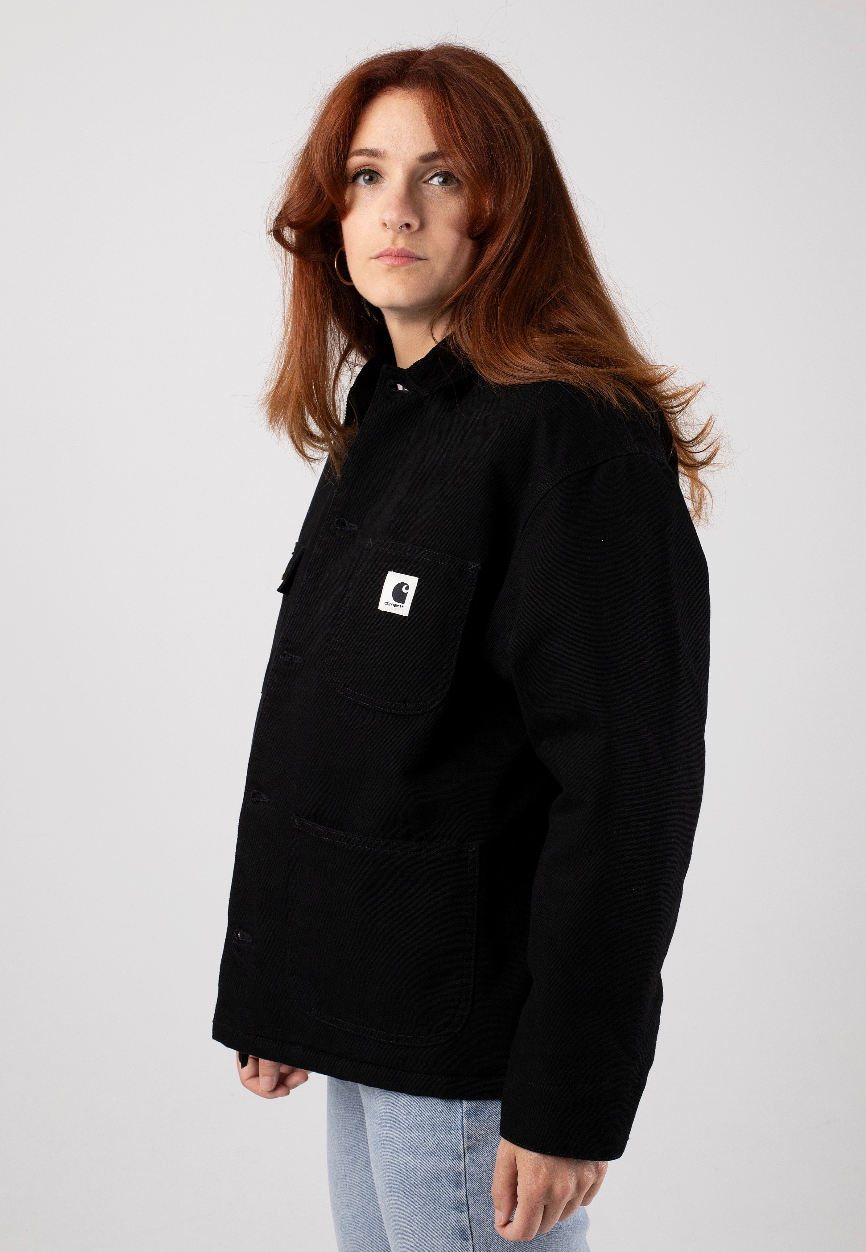 Carhartt WIP - W' Og Michigan Rinsed Black/Black - Jacket | Women-Image