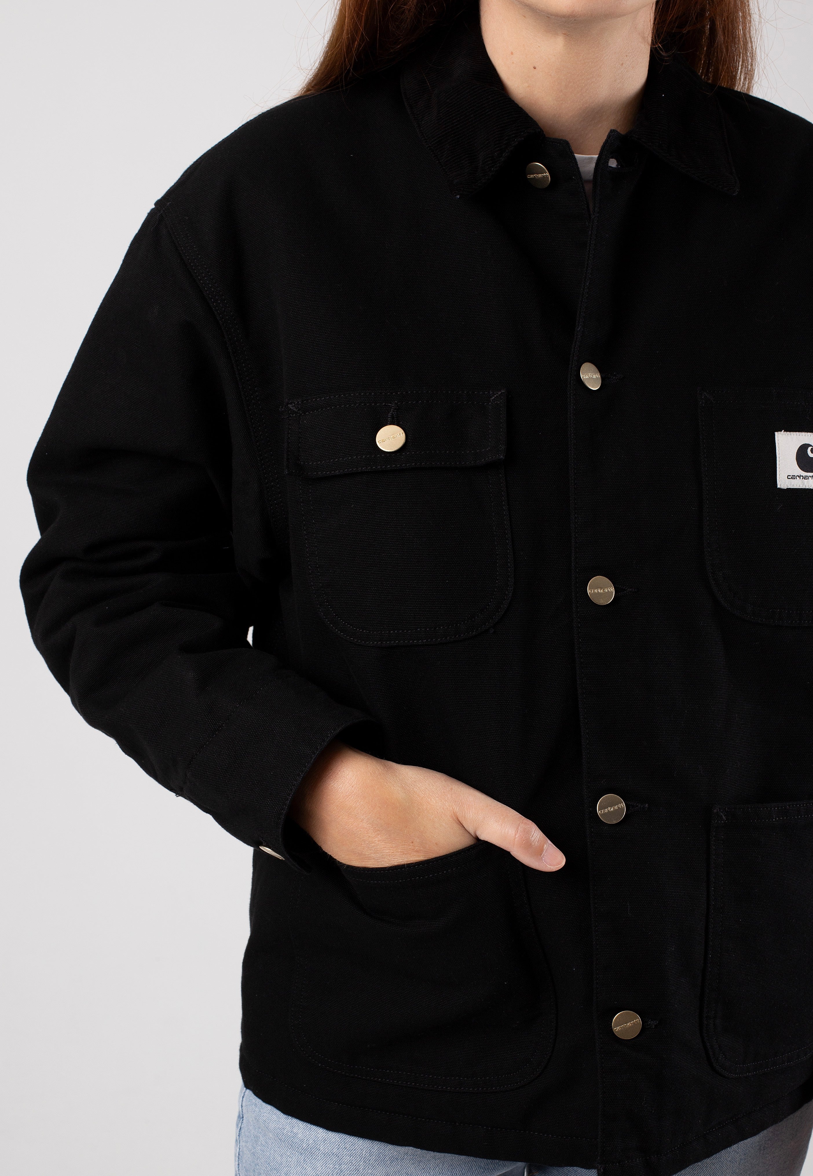 Carhartt WIP - W' Og Michigan Rinsed Black/Black - Jacket | Women-Image