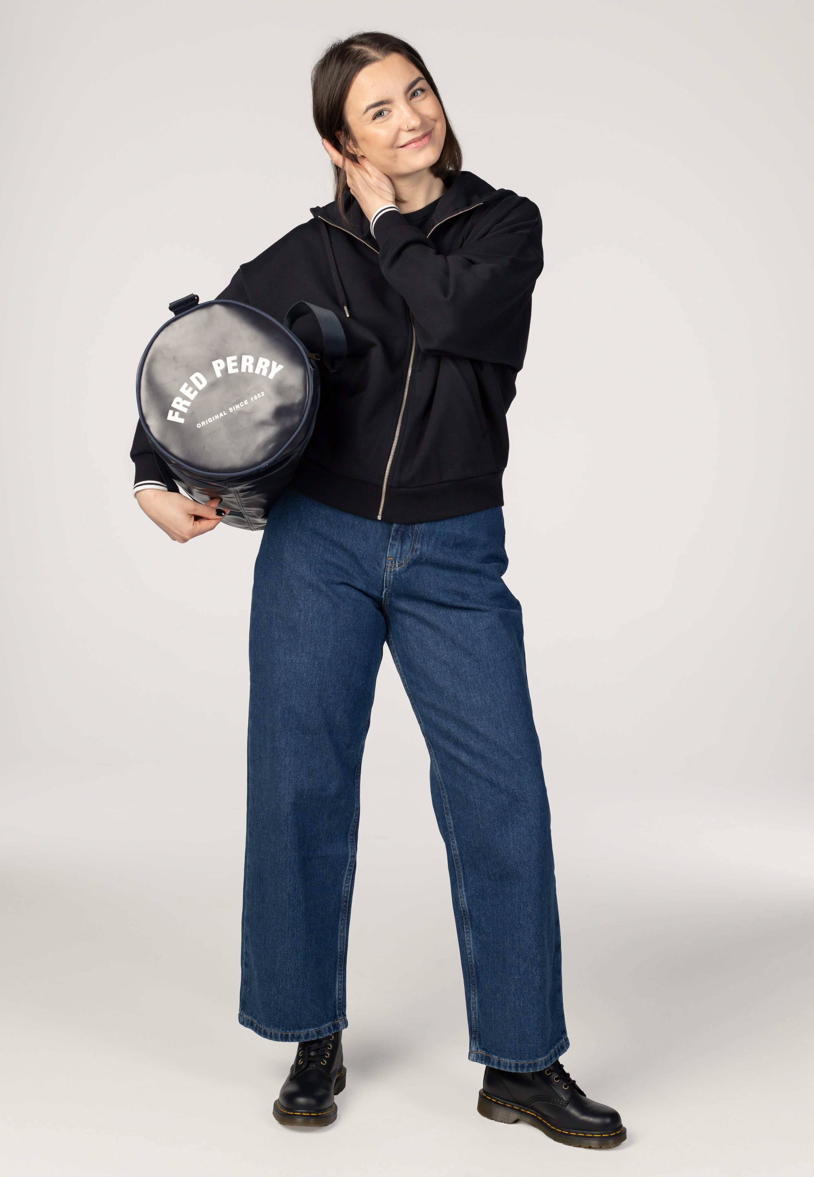 Fred Perry - Tipped Hooded Black - Zipper | Women-Image