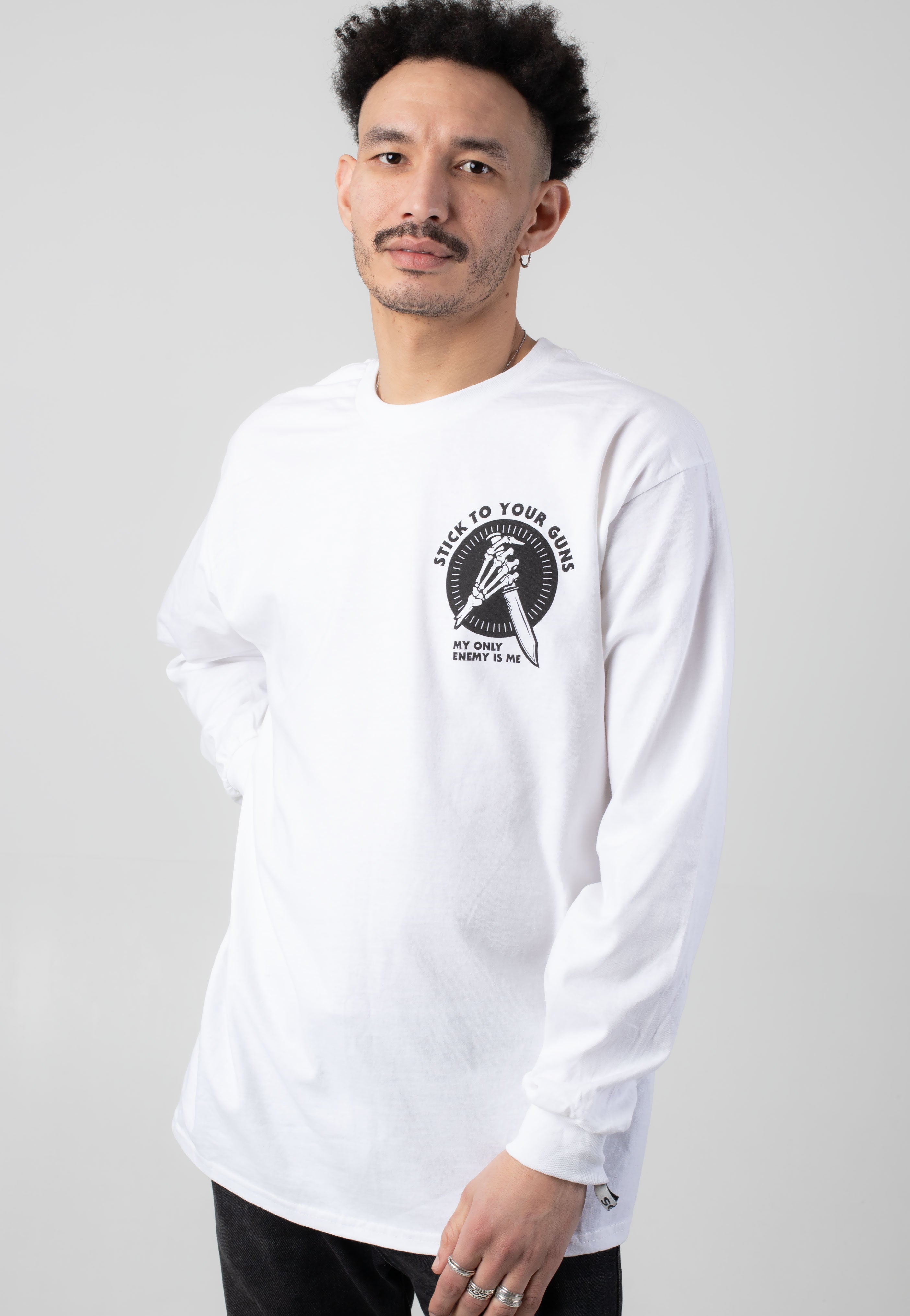 Stick To Your Guns - Enemy White - Longsleeve | Men-Image