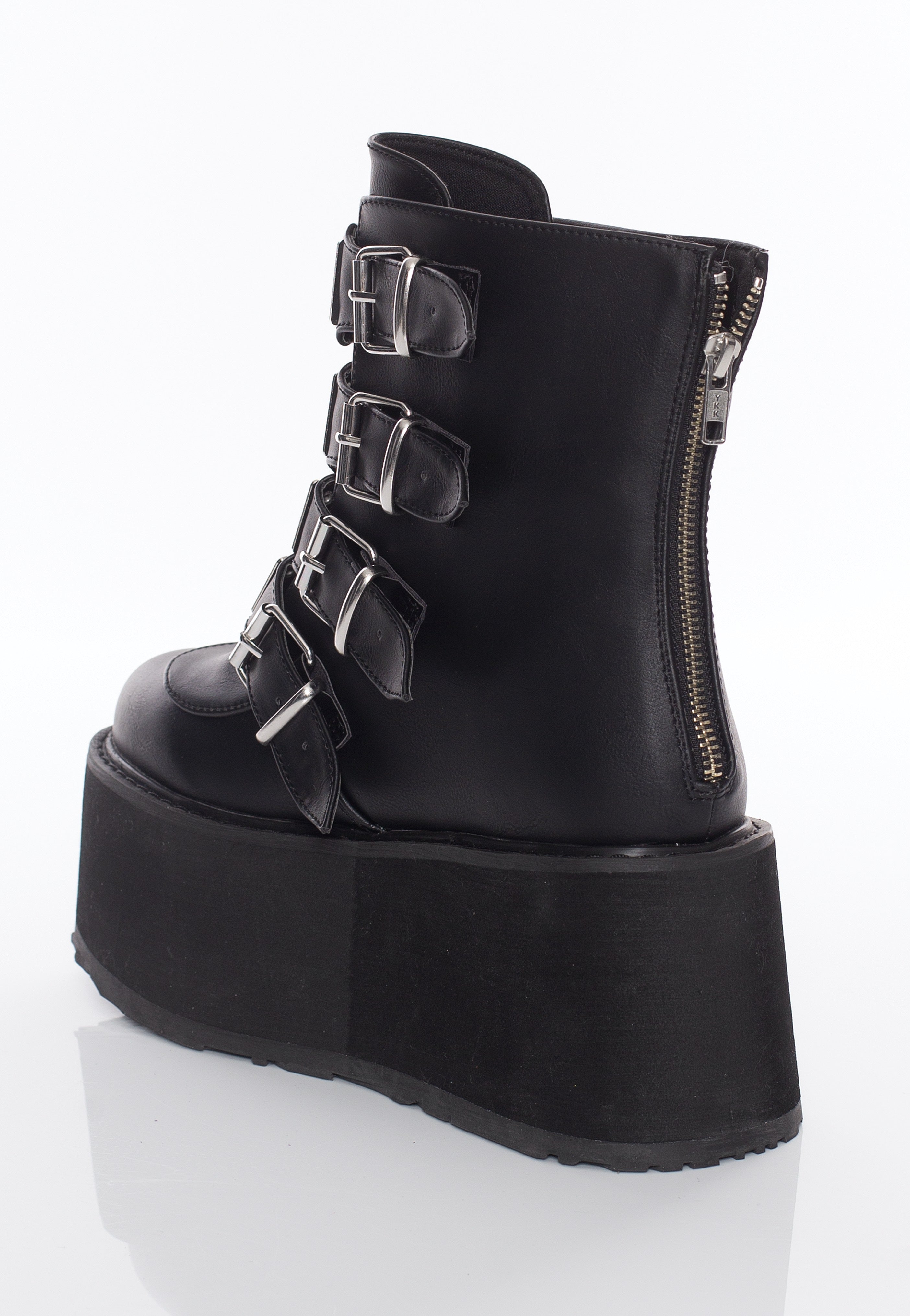 DemoniaCult - Damned 105 Black Vegan Leather - Scarpe da donna