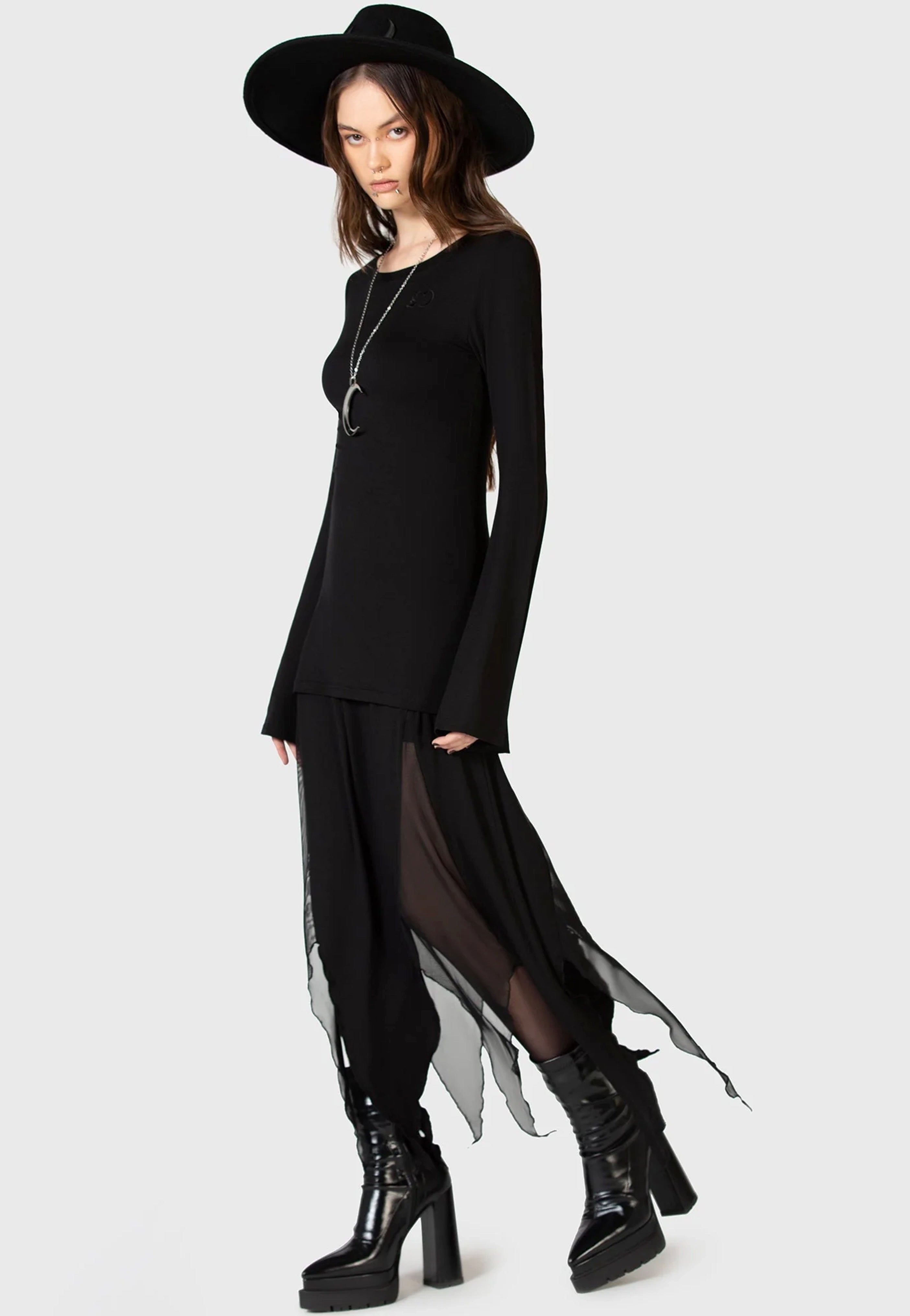 Killstar x Kihilist - The Grimmer The Better Midi - Skirt | Women-Image