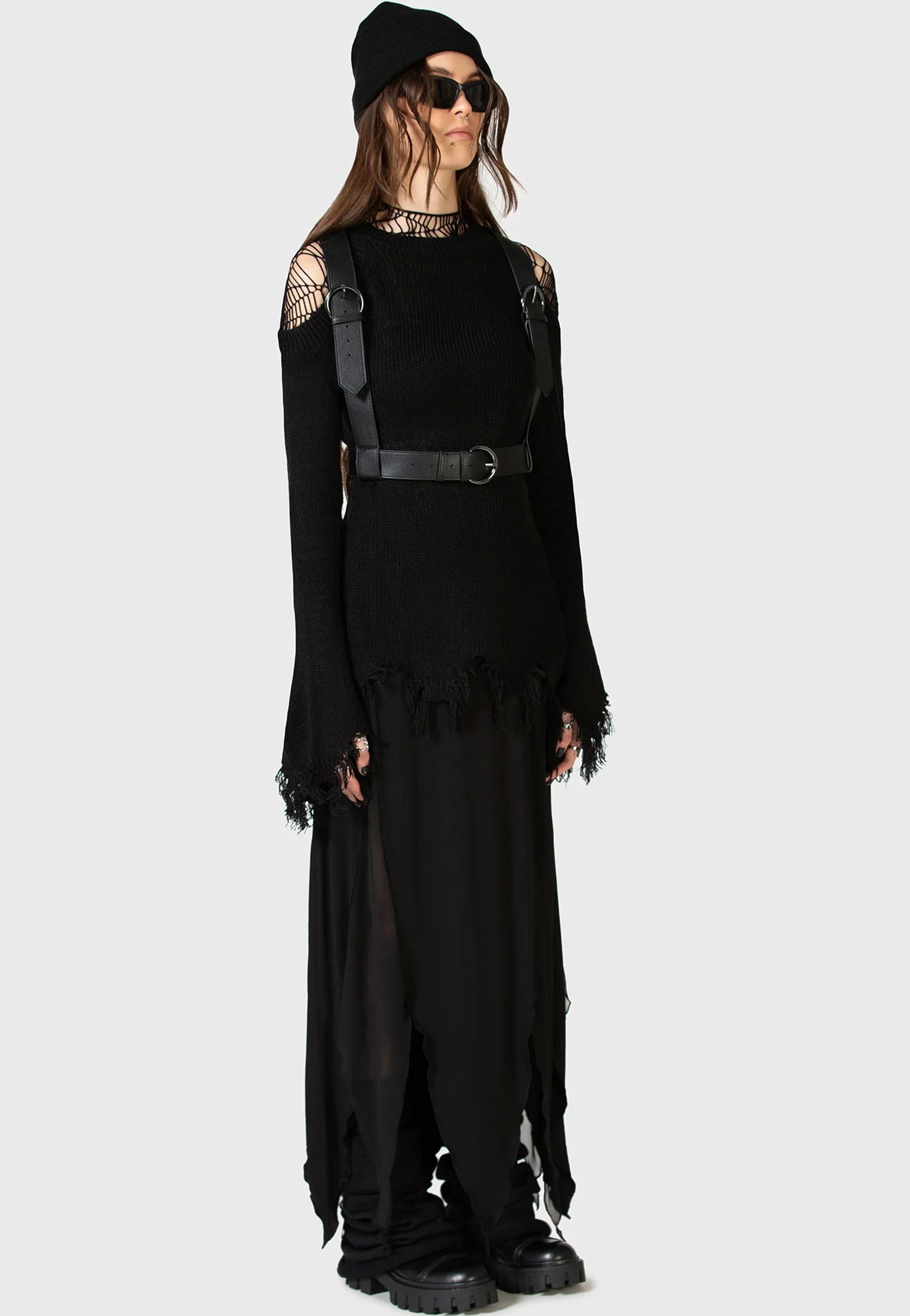 Killstar x Kihilist - The Grimmer The Better Midi - Skirt | Women-Image