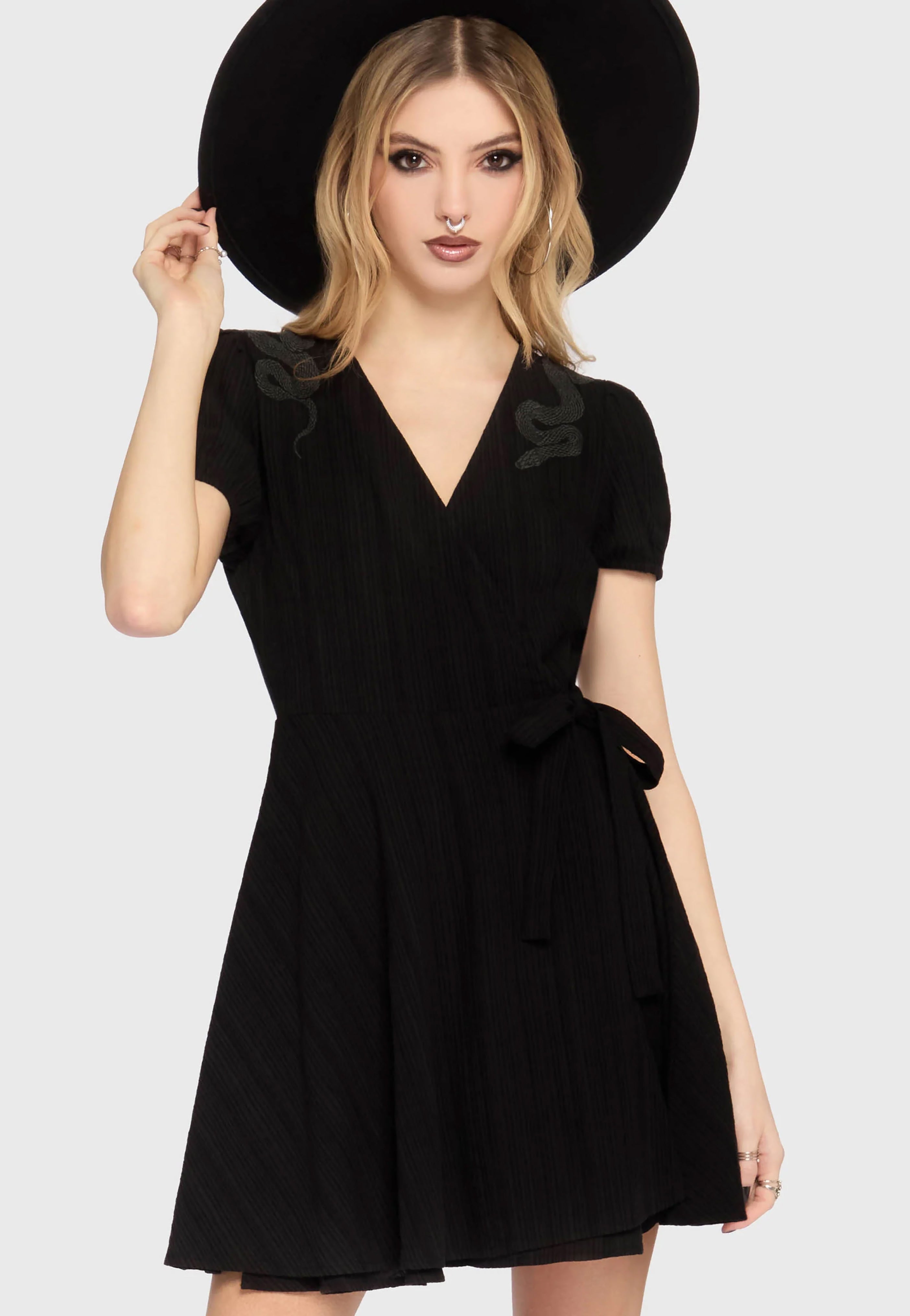 Killstar - Honeyfern Mini Black - Dress | Women-Image
