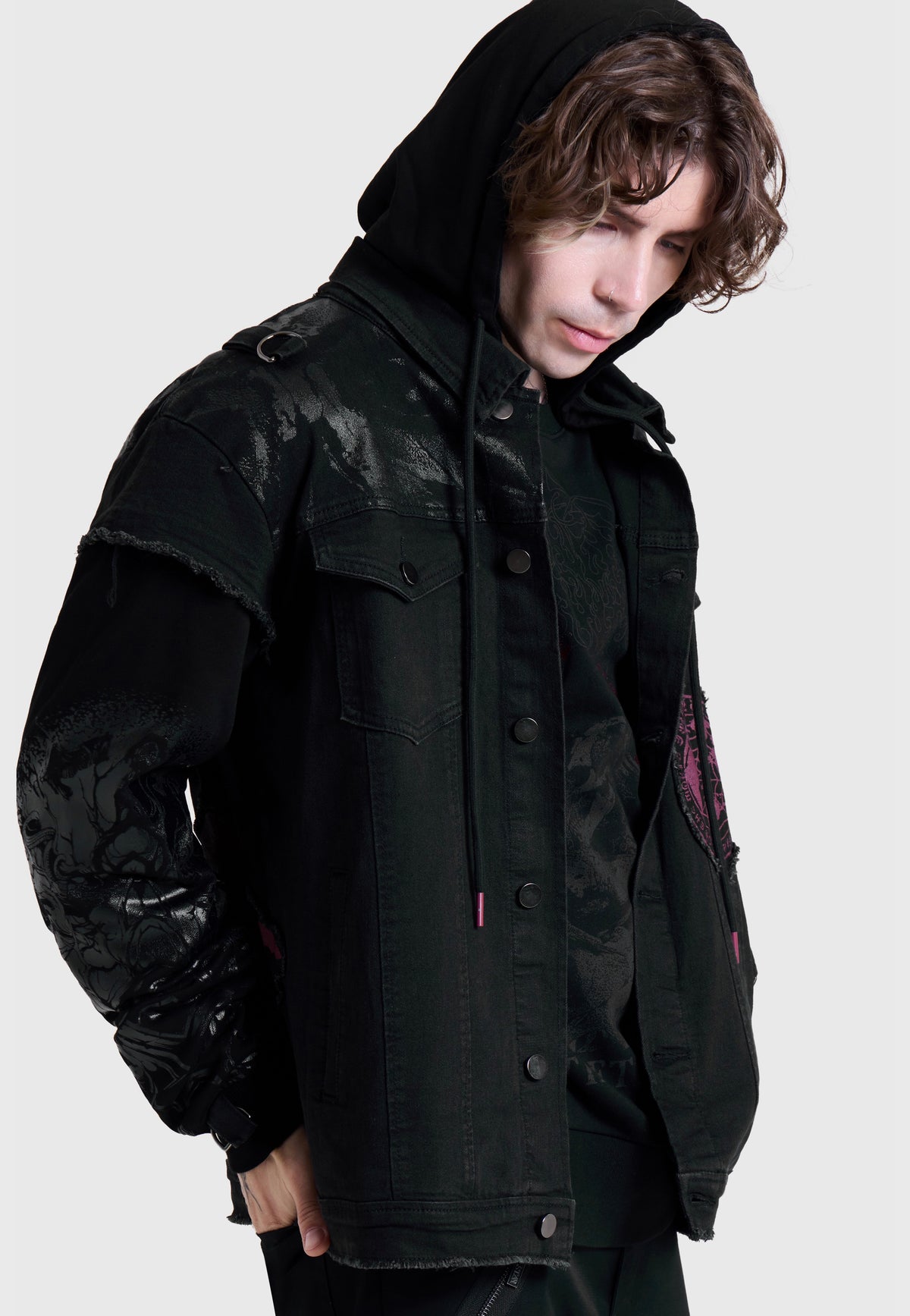 Killstar x Motionless in White The Worst In Me Black Chaqueta vaquera | Men-Image