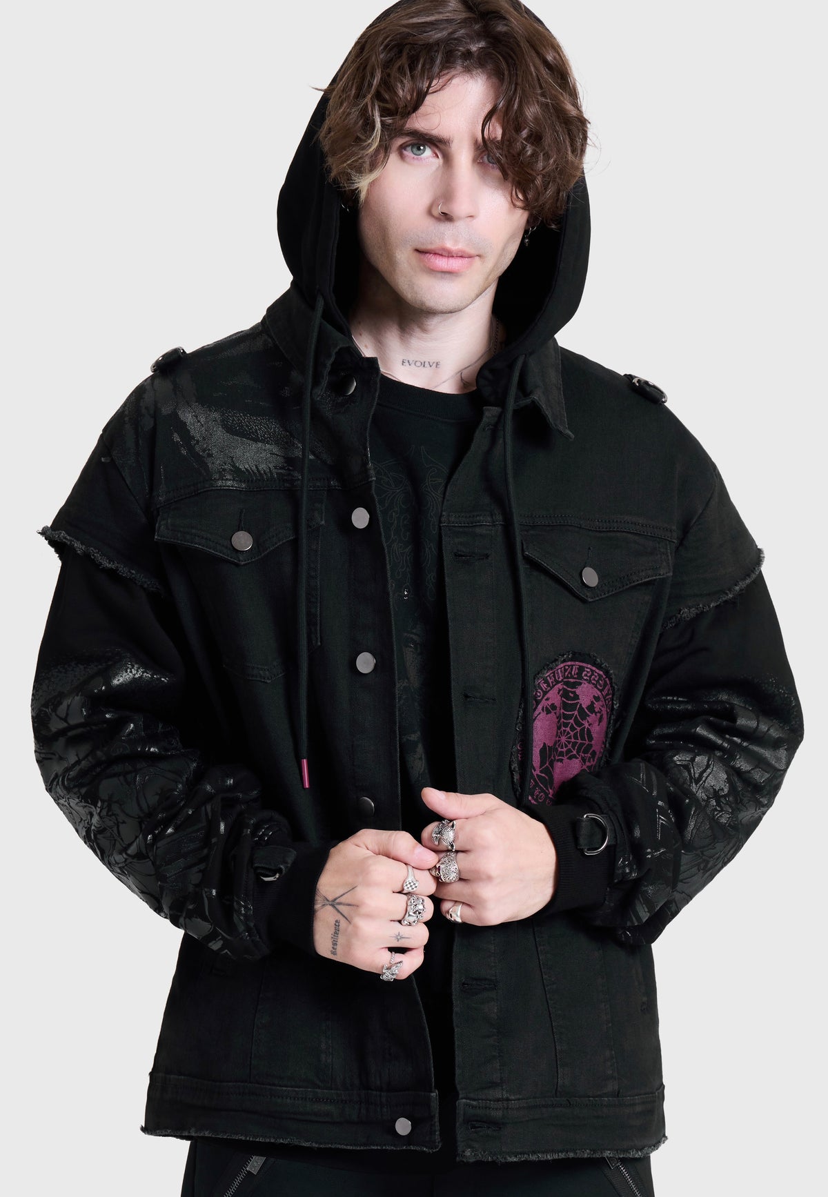 Killstar x Motionless in White The Worst In Me Black Chaqueta vaquera | Men-Image