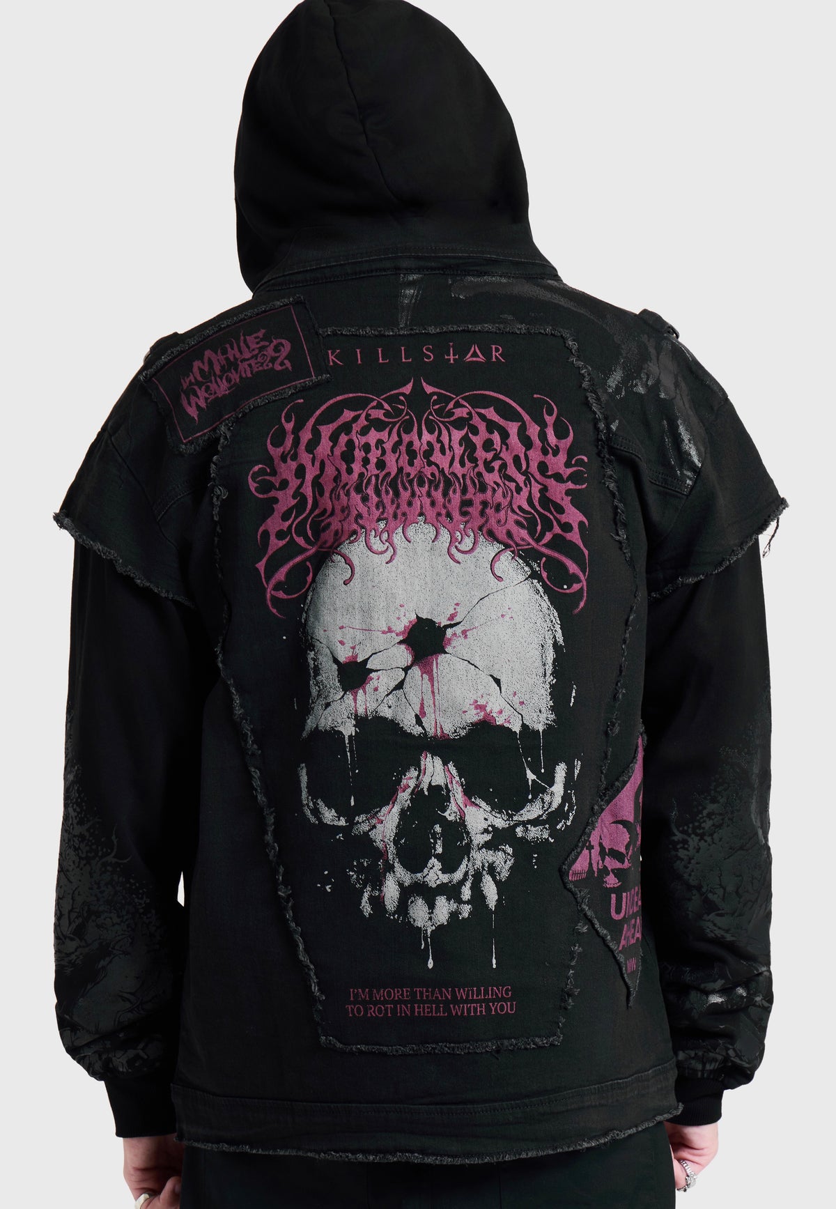 Killstar x Motionless in White The Worst In Me Black Chaqueta vaquera | Men-Image