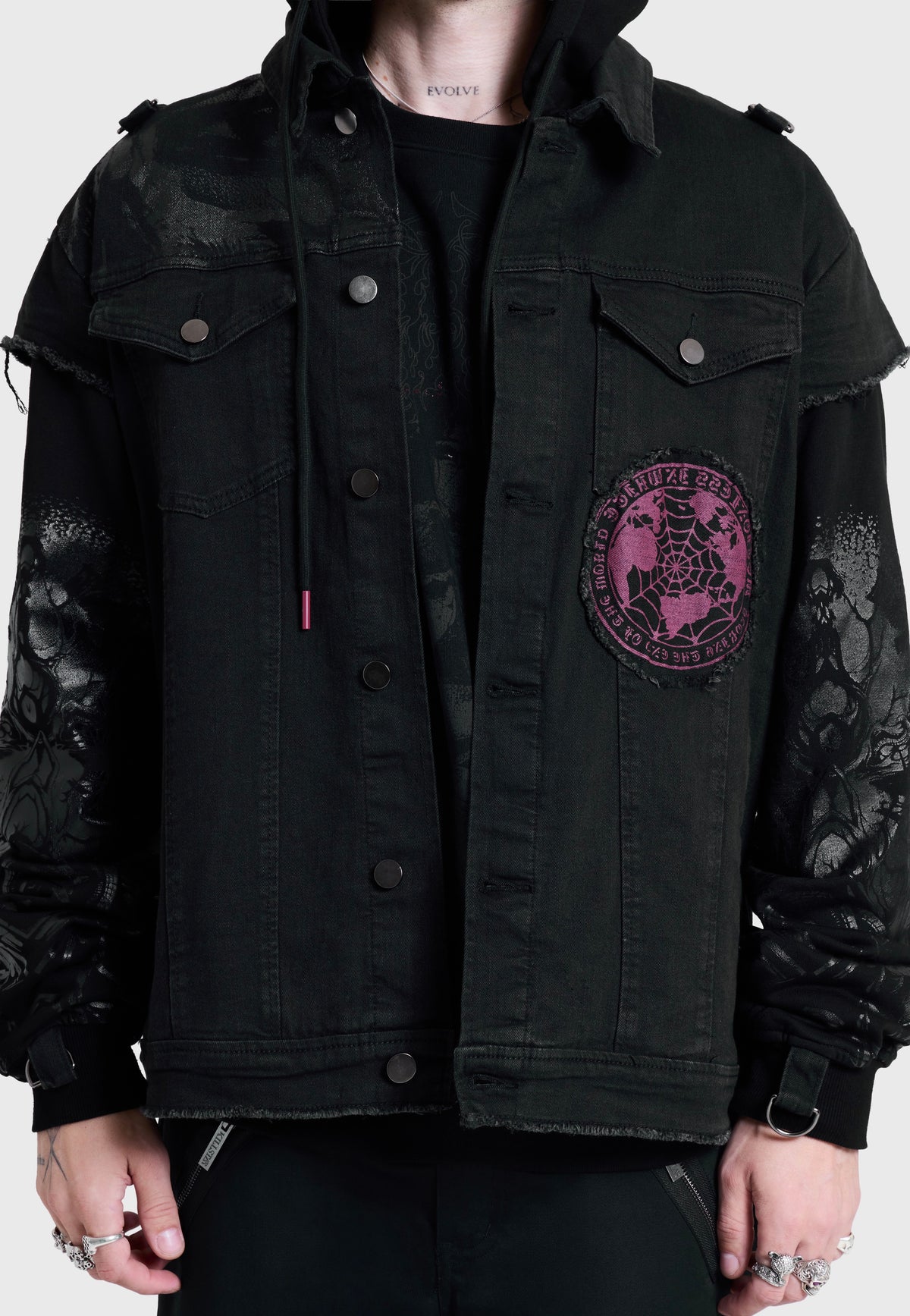 Killstar x Motionless in White The Worst In Me Black Chaqueta vaquera | Men-Image