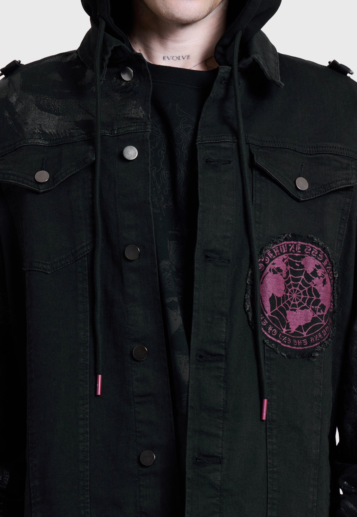 Killstar x Motionless in White The Worst In Me Black Chaqueta vaquera | Men-Image