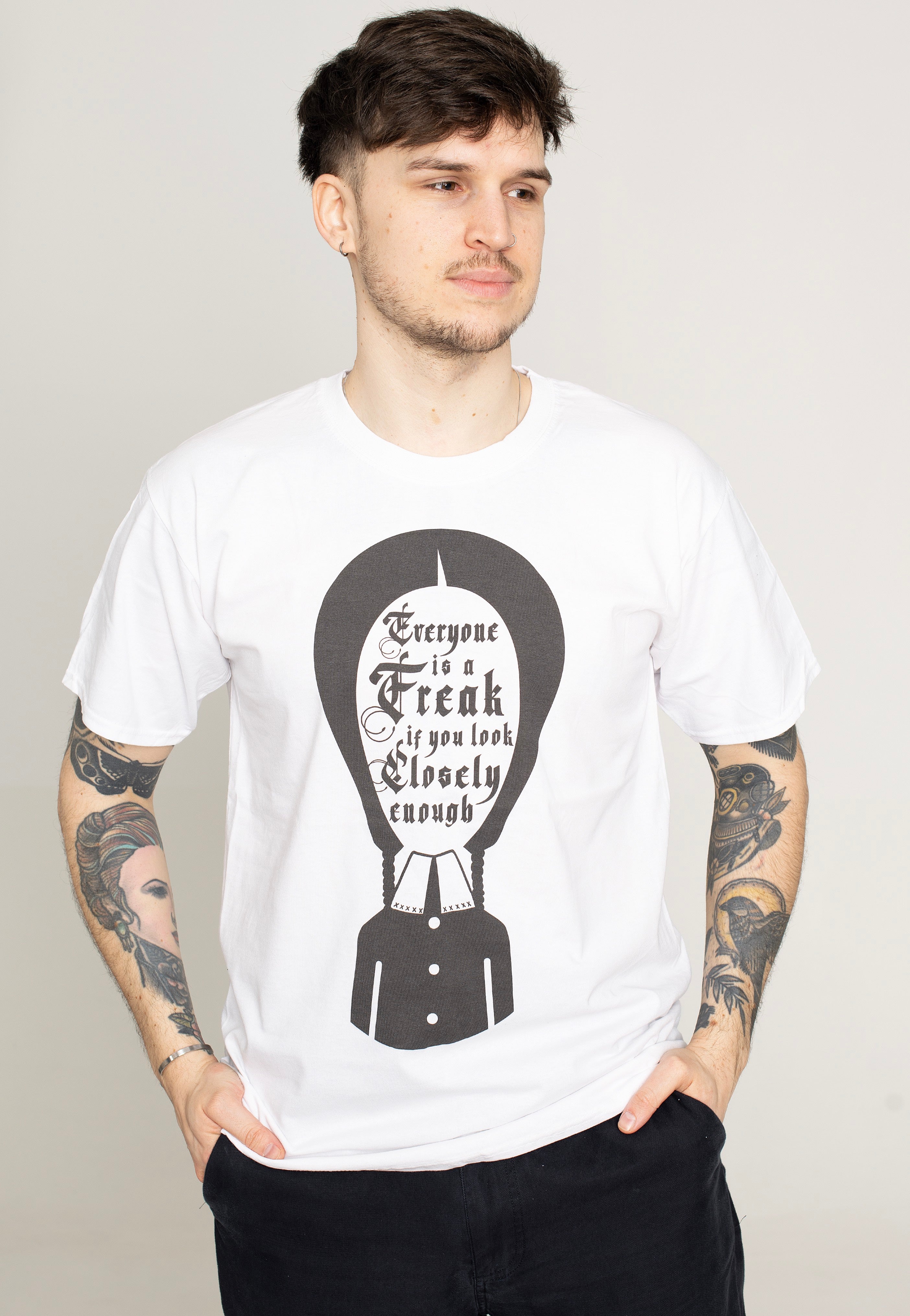 The Addams Family - Wednesday Freak White - T-Shirt | Men-Image