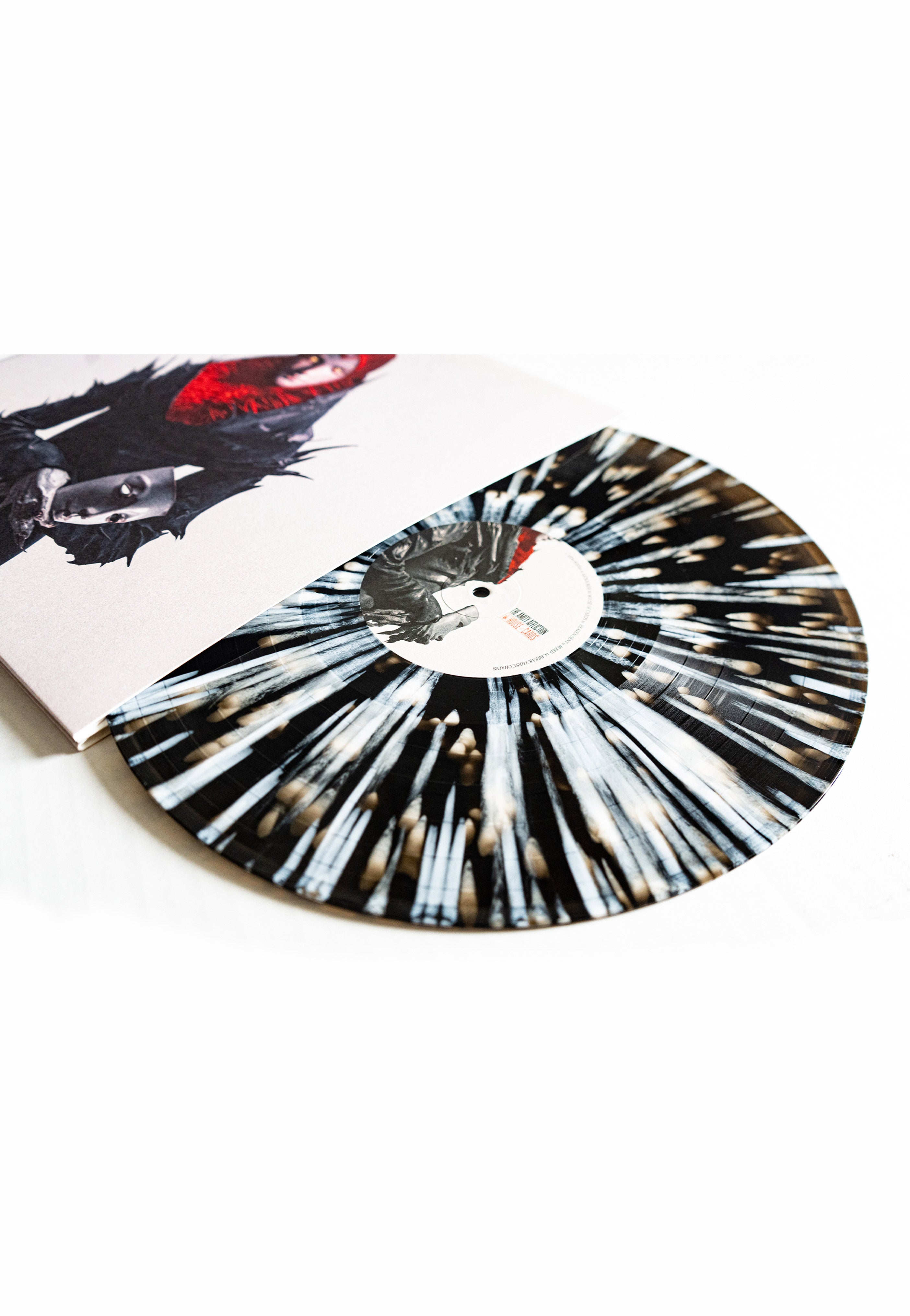 The Amity Affliction - House Of Cards Ltd. Black Ice w/ White - Splattered Vinyl | Neutral-Image