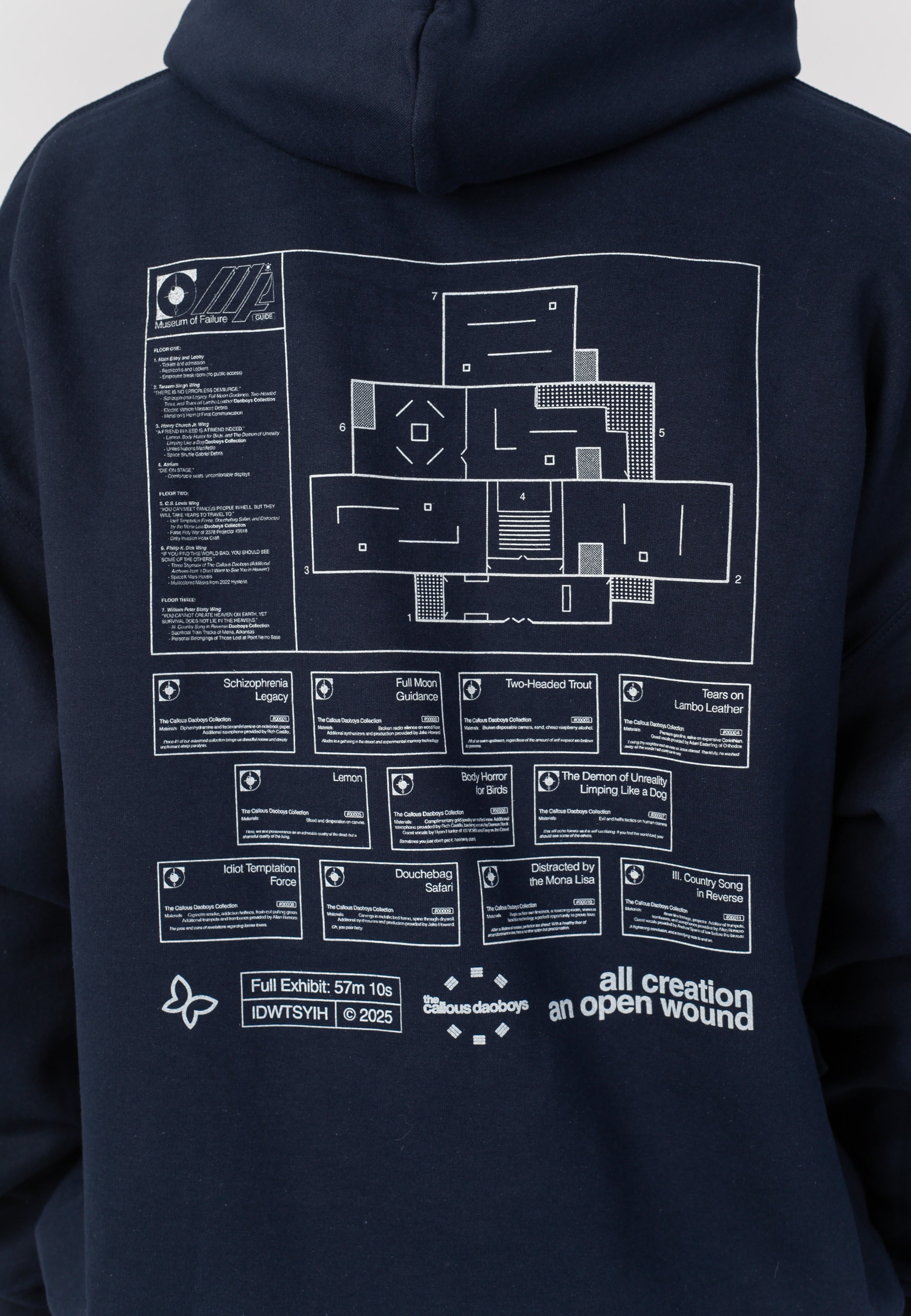 The Callous Daoboys - Credits Navy - Hoodie | Men-Image