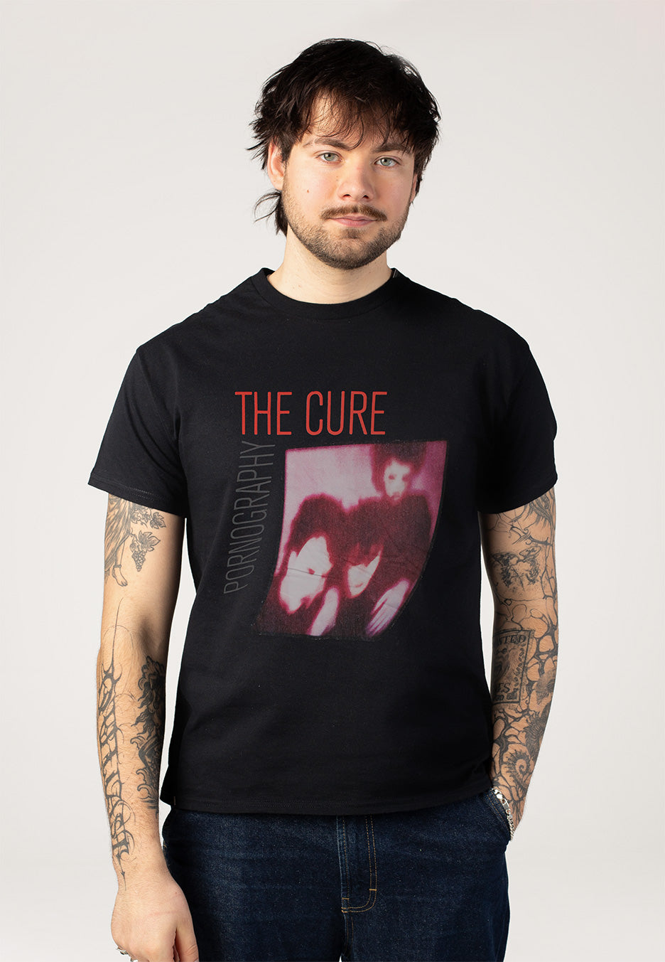 The Cure - Pornography Photo Warped - T-Shirt | Men-Image