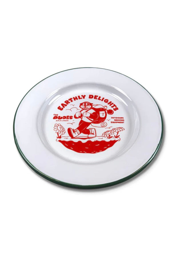 The Dudes - Earthly Delights Off-White - Enamel Plate | Neutral-Image
