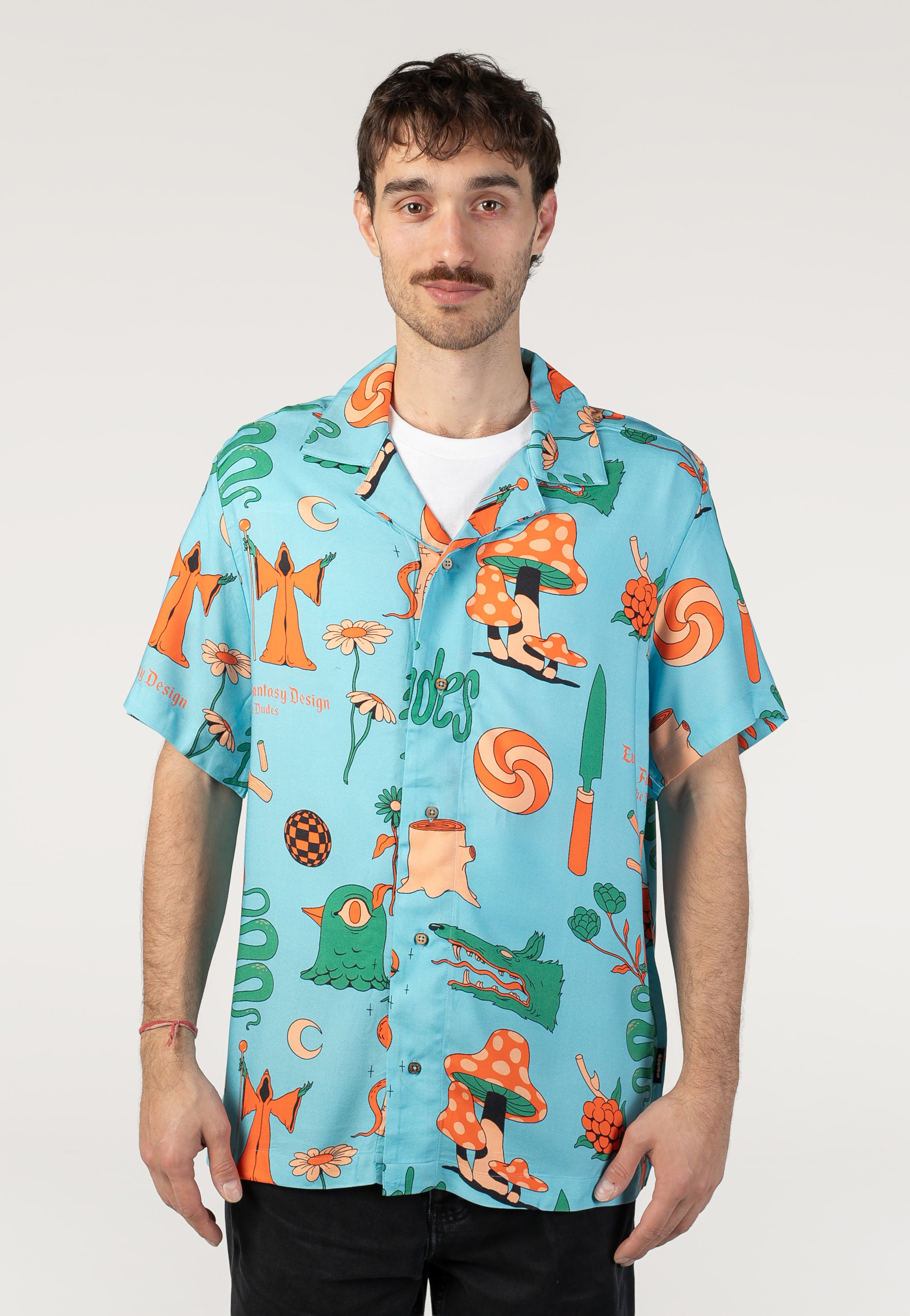 The Dudes - European Fantasy Blue Hawaiian - Shirt | Men-Image