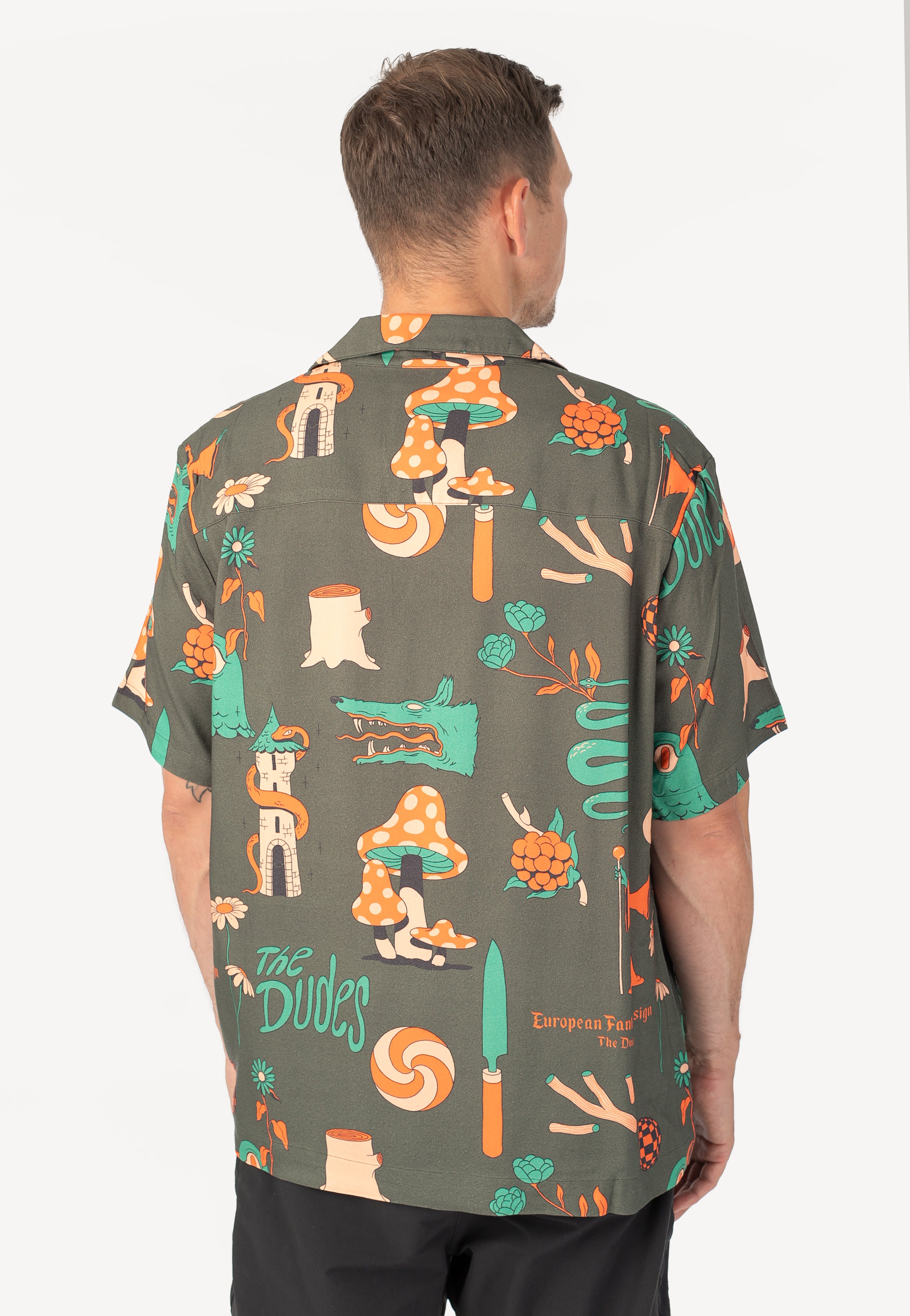 The Dudes - European Fantasy Brown Hawaiian - Shirt | Men-Image