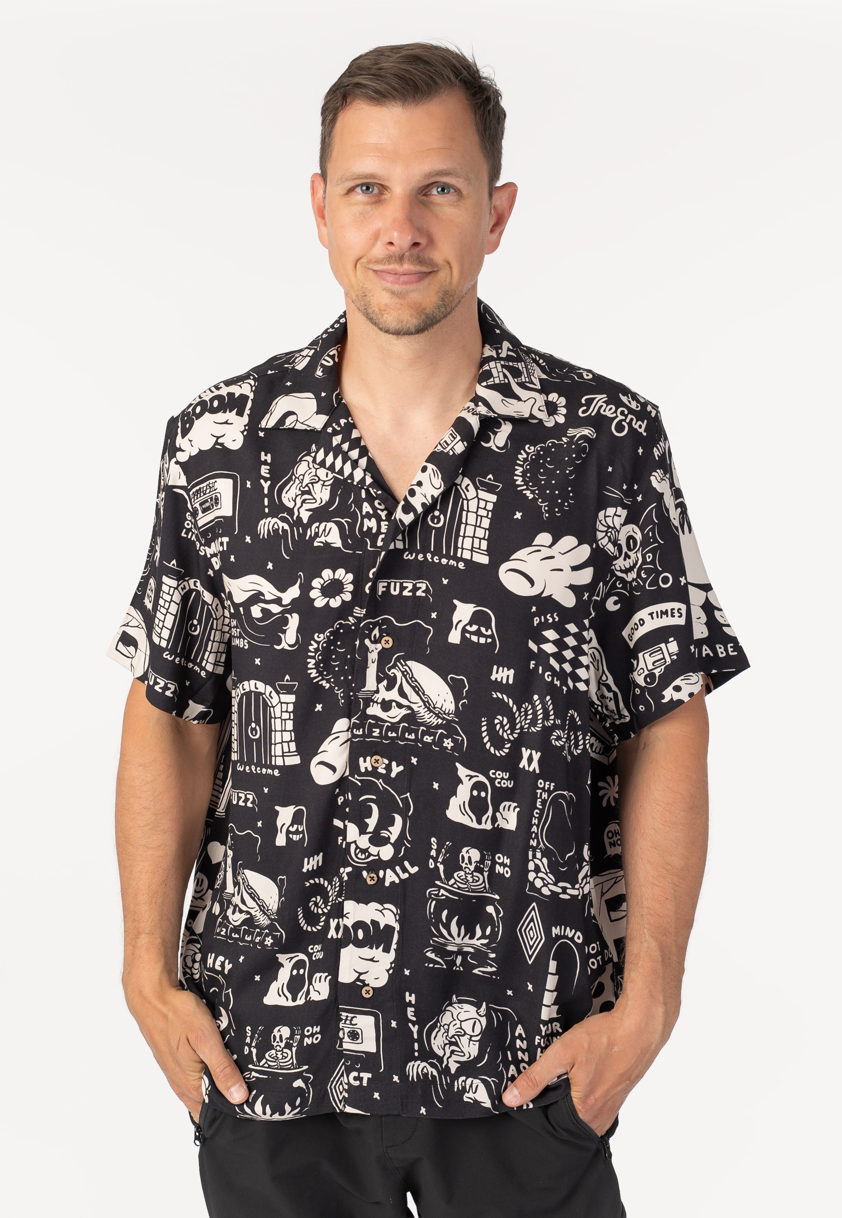 The Dudes - Flashy Pattern Hawaiian - Shirt | Men-Image