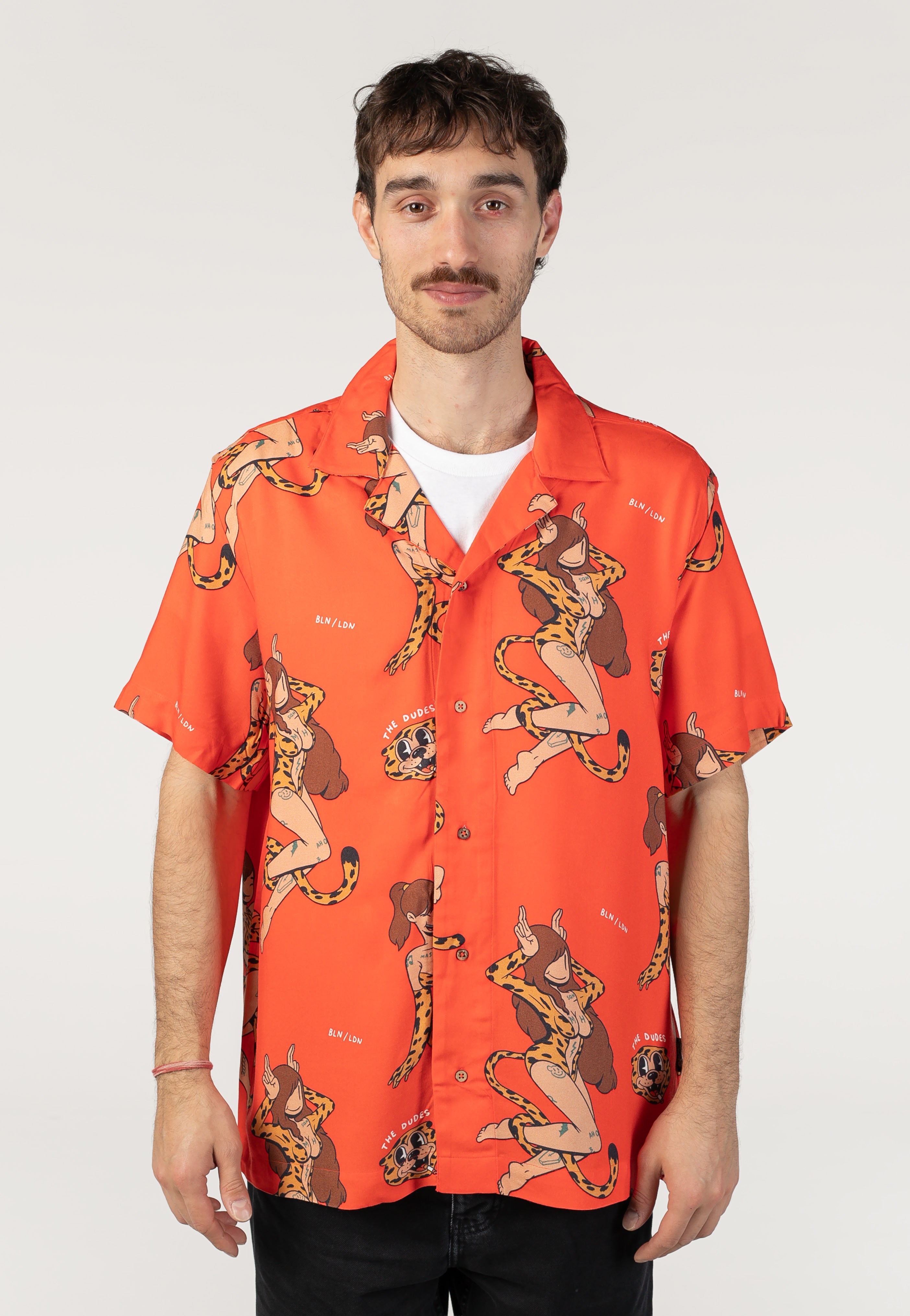 The Dudes - Meow Red Hawaiian - Shirt | Men-Image