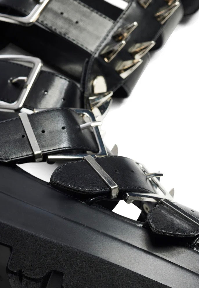 Koi Footwear - The Mage Resistor Spiked Black - Girl Sandals | Women-Image