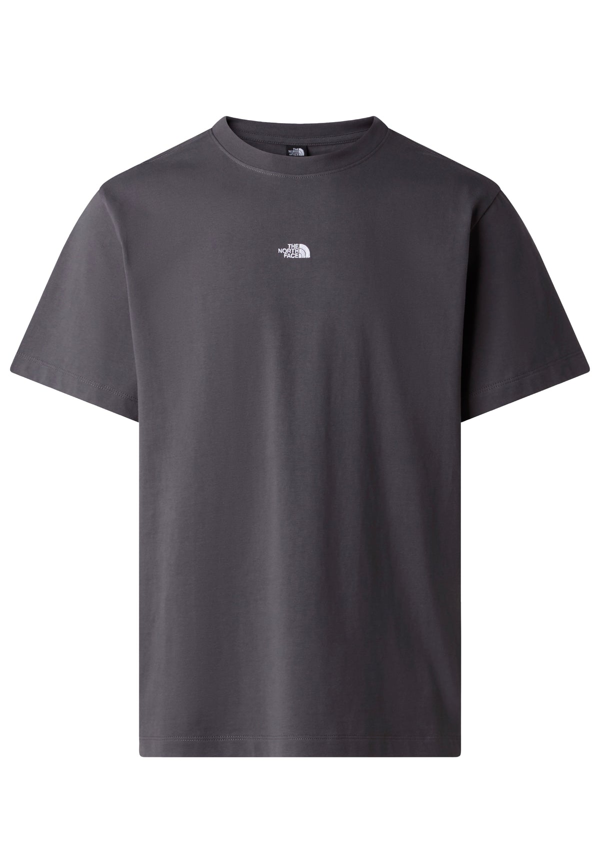 The North Face Center Logo Relaxed Anthracite Grey T-Shirt | Men-Image