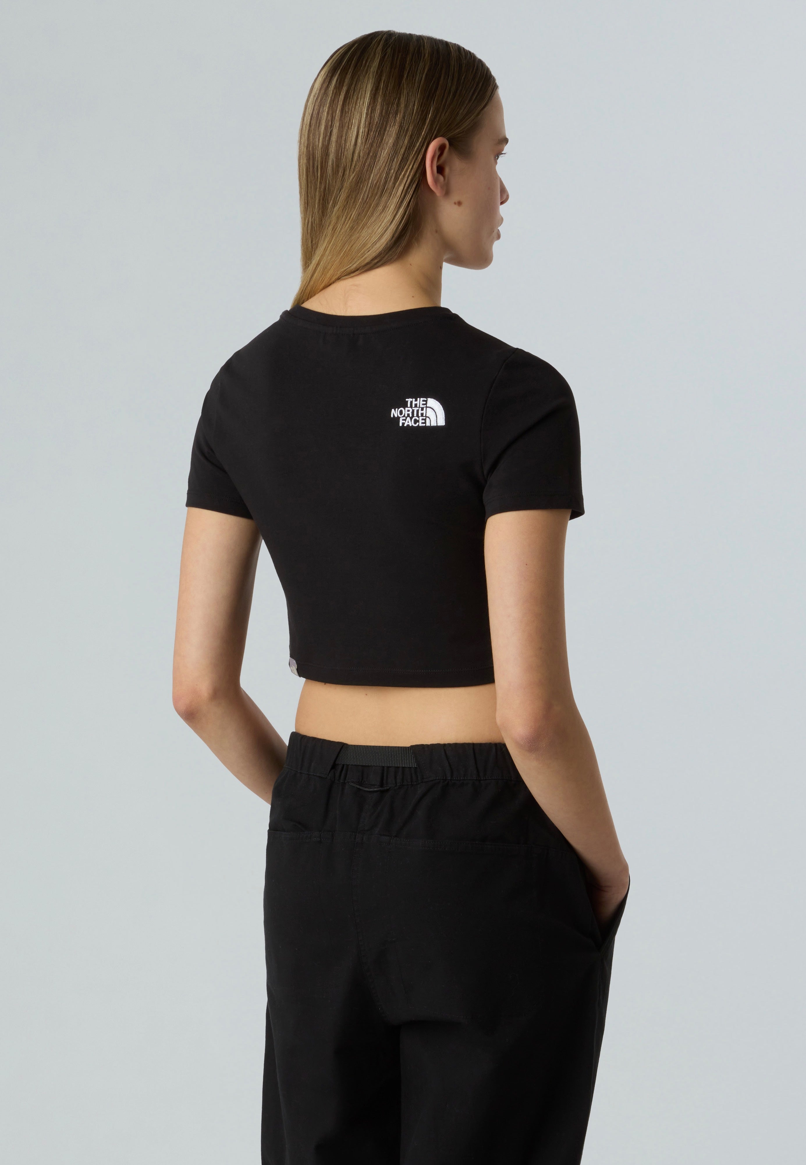 The North Face - Essential Cropped TNF Black - T-Shirt | Women-Image