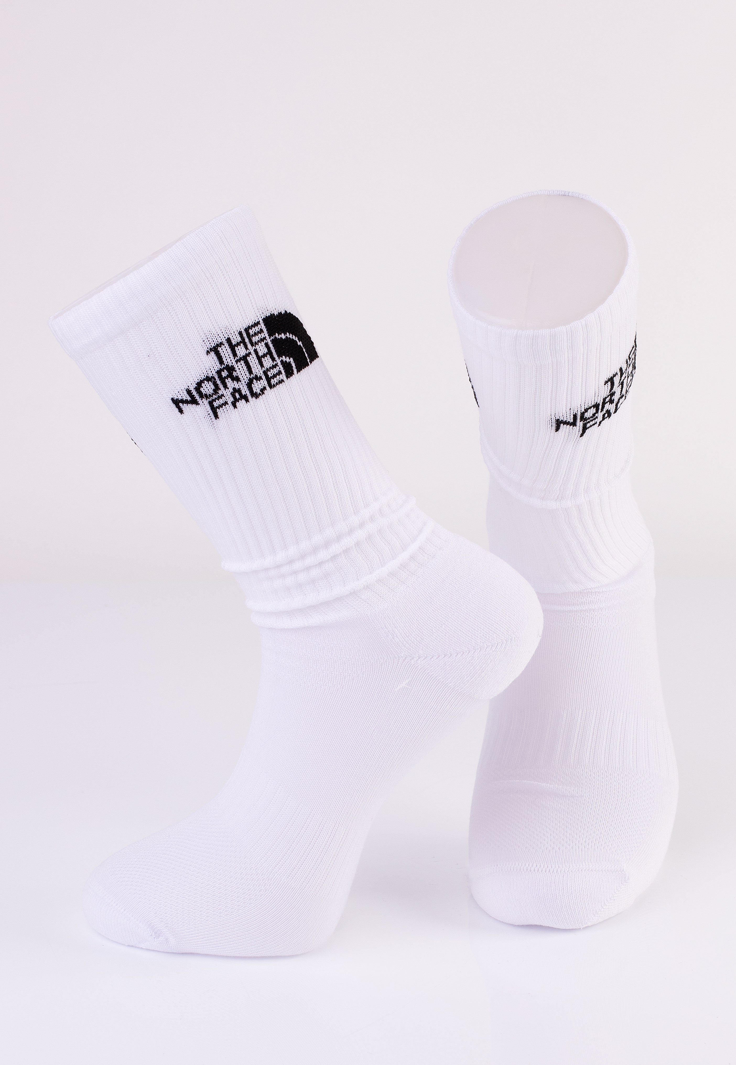 The North Face - Multi Sport Cush Crew Pack Of 3 Tnf White - Socks | Men-Image