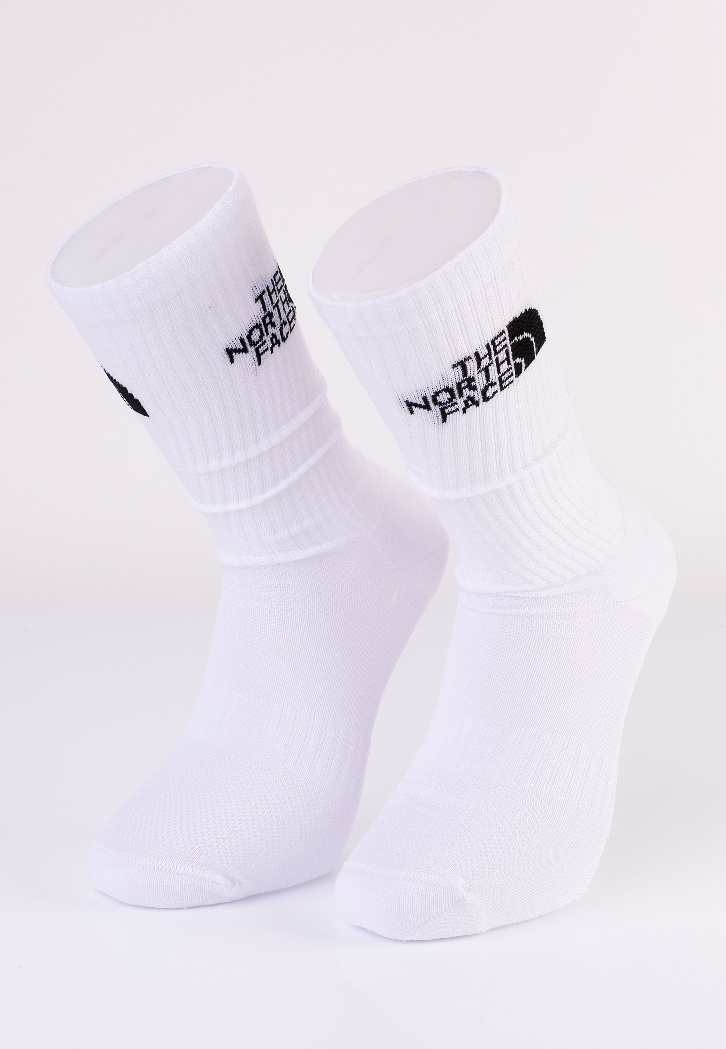 The North Face - Multi Sport Cush Crew Pack Of 3 Tnf White - Socks | Men-Image