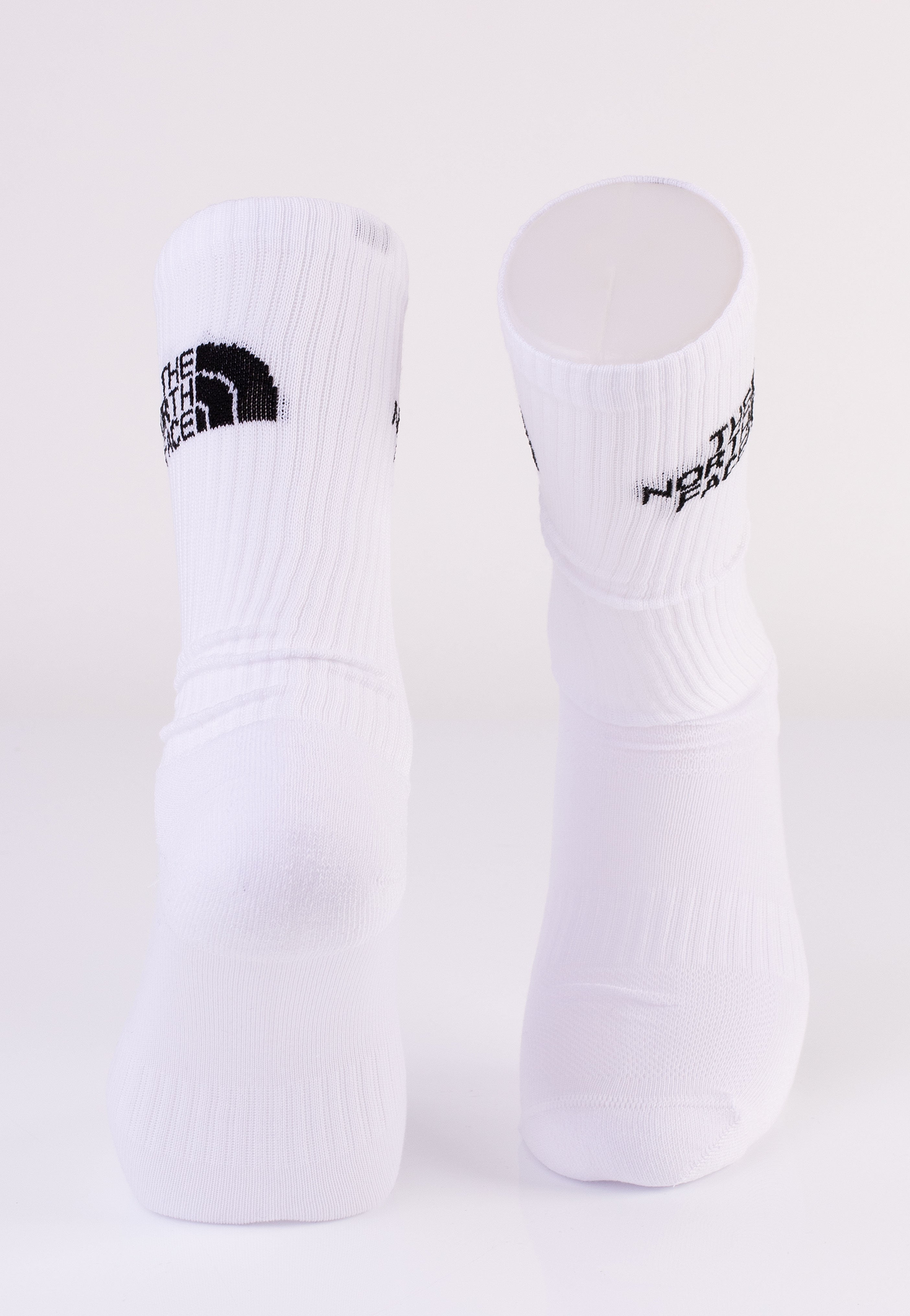 The North Face - Multi Sport Cush Crew Pack Of 3 Tnf White - Socks | Men-Image