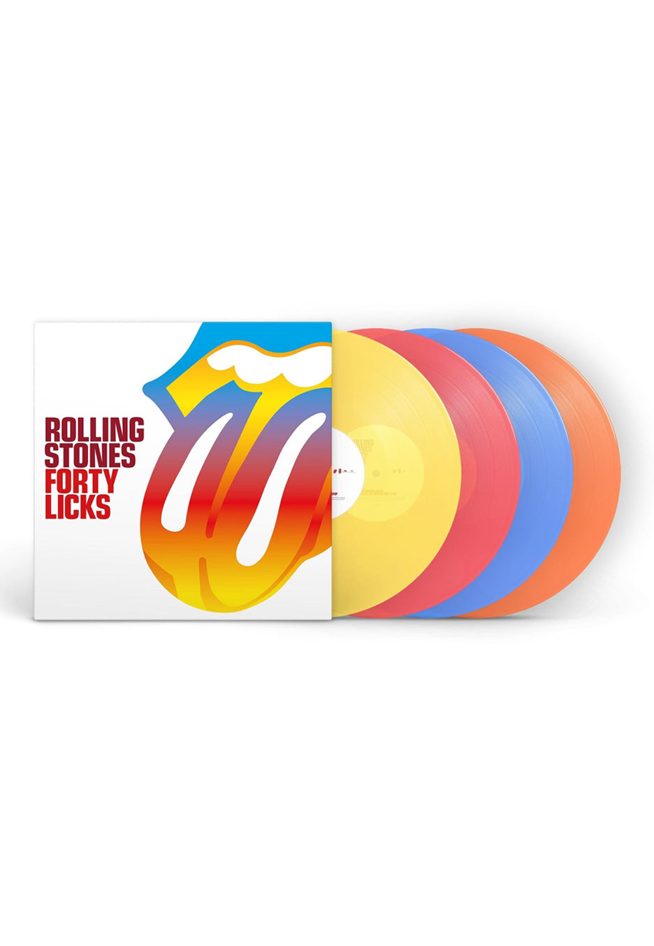 The Rolling Stones Forty Licks Ltd. Yellow/Red/Blue/Orange Colored 4 Vinyl | Neutral-Image