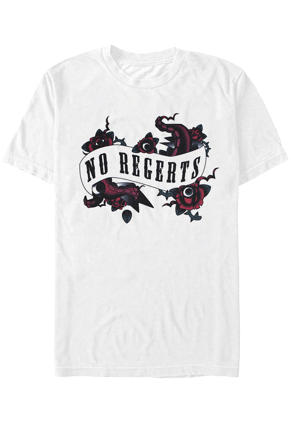 The Addams Family - No Regrets White - T-Shirt | Neutral-Image