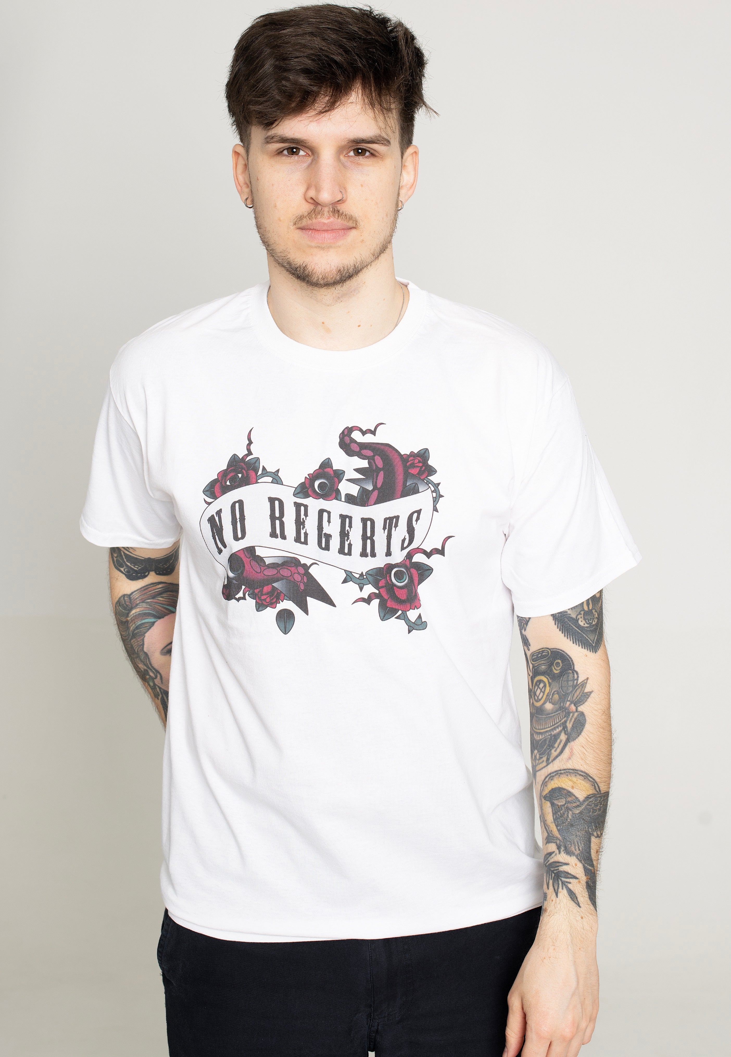 The Addams Family - No Regrets White - T-Shirt | Men-Image