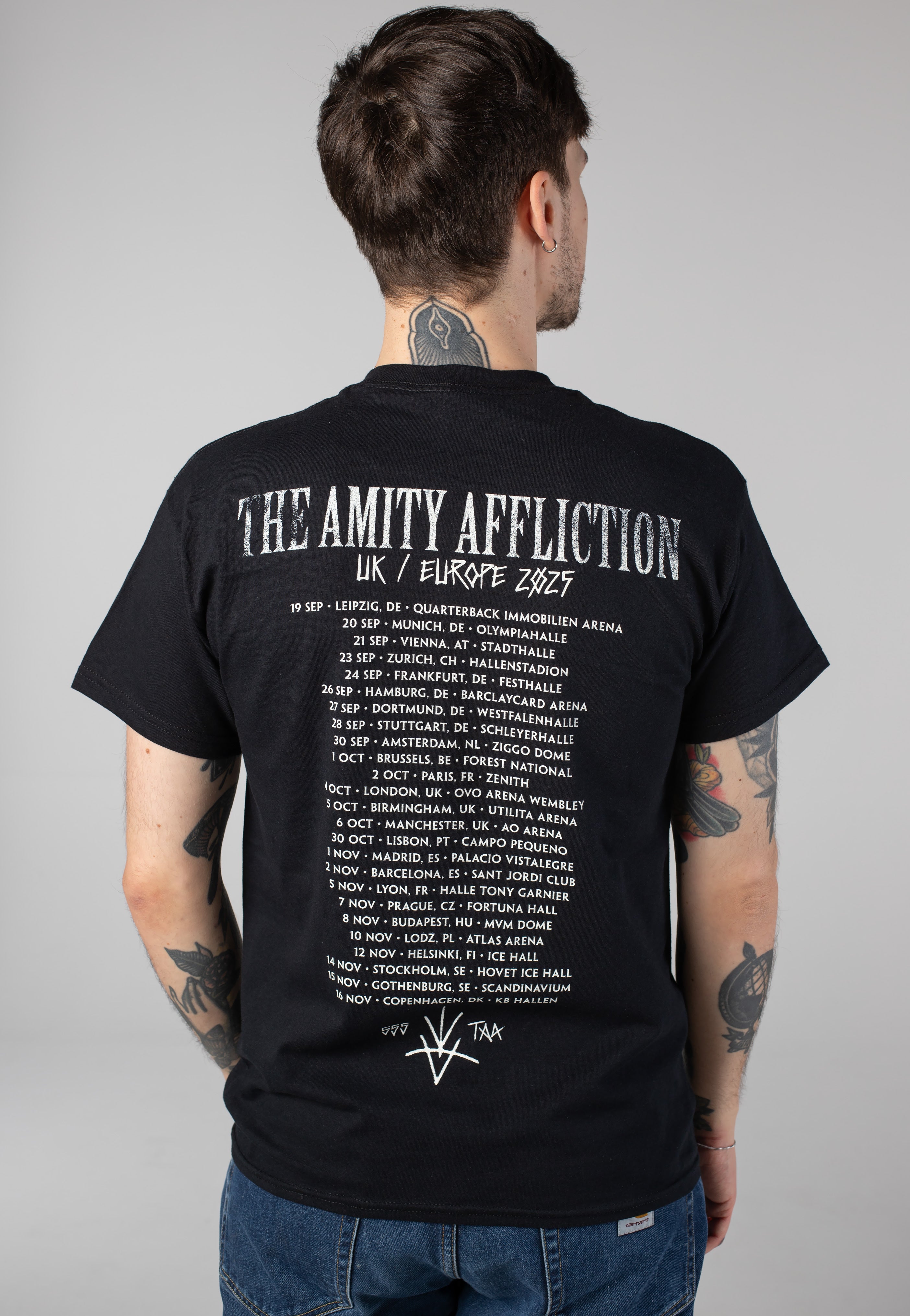 The Amity Affliction - Flaming Rune Tour 2025 - T-Shirt | Men-Image