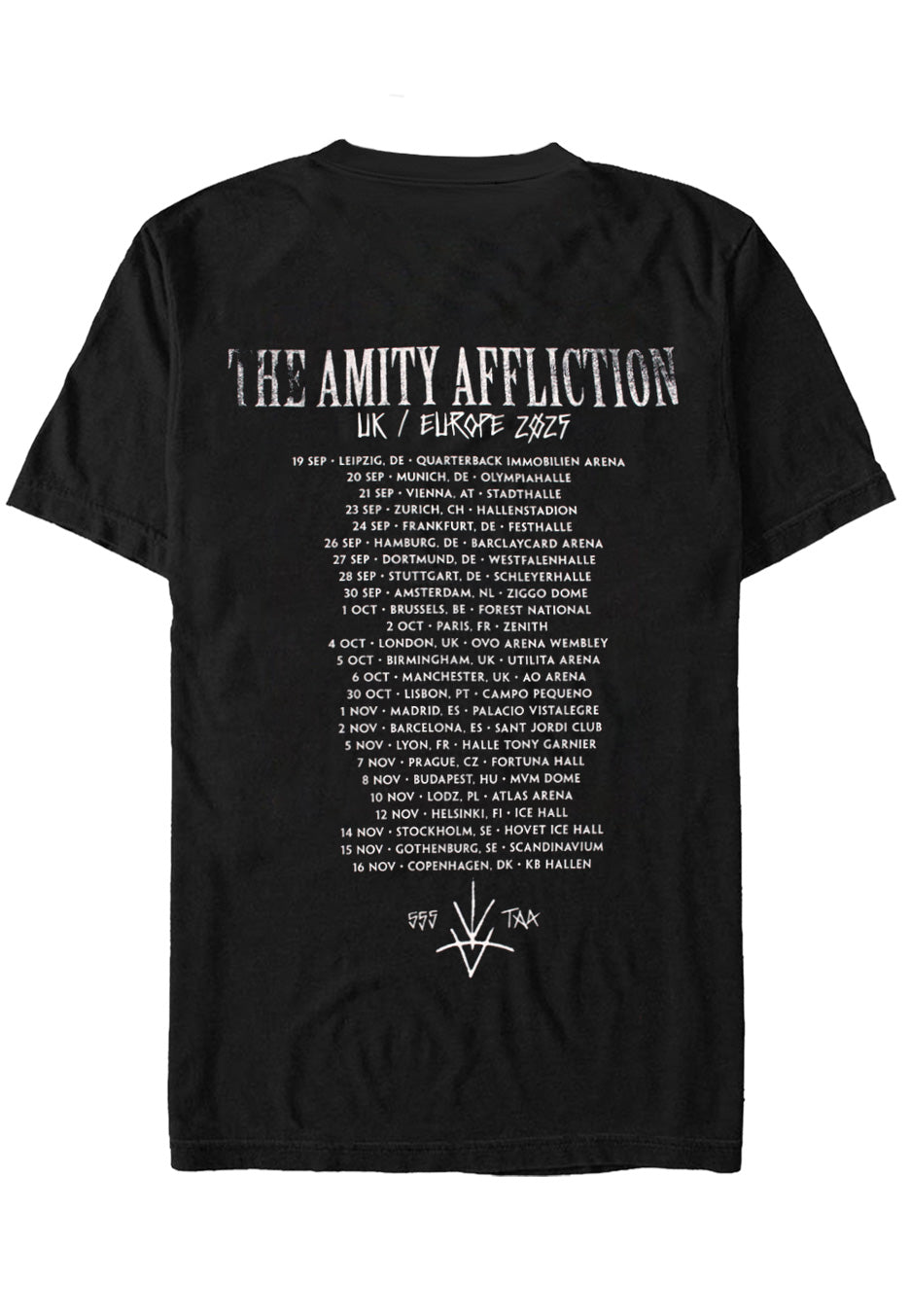 The Amity Affliction - Flaming Rune Tour 2025 - T-Shirt | Neutral-Image
