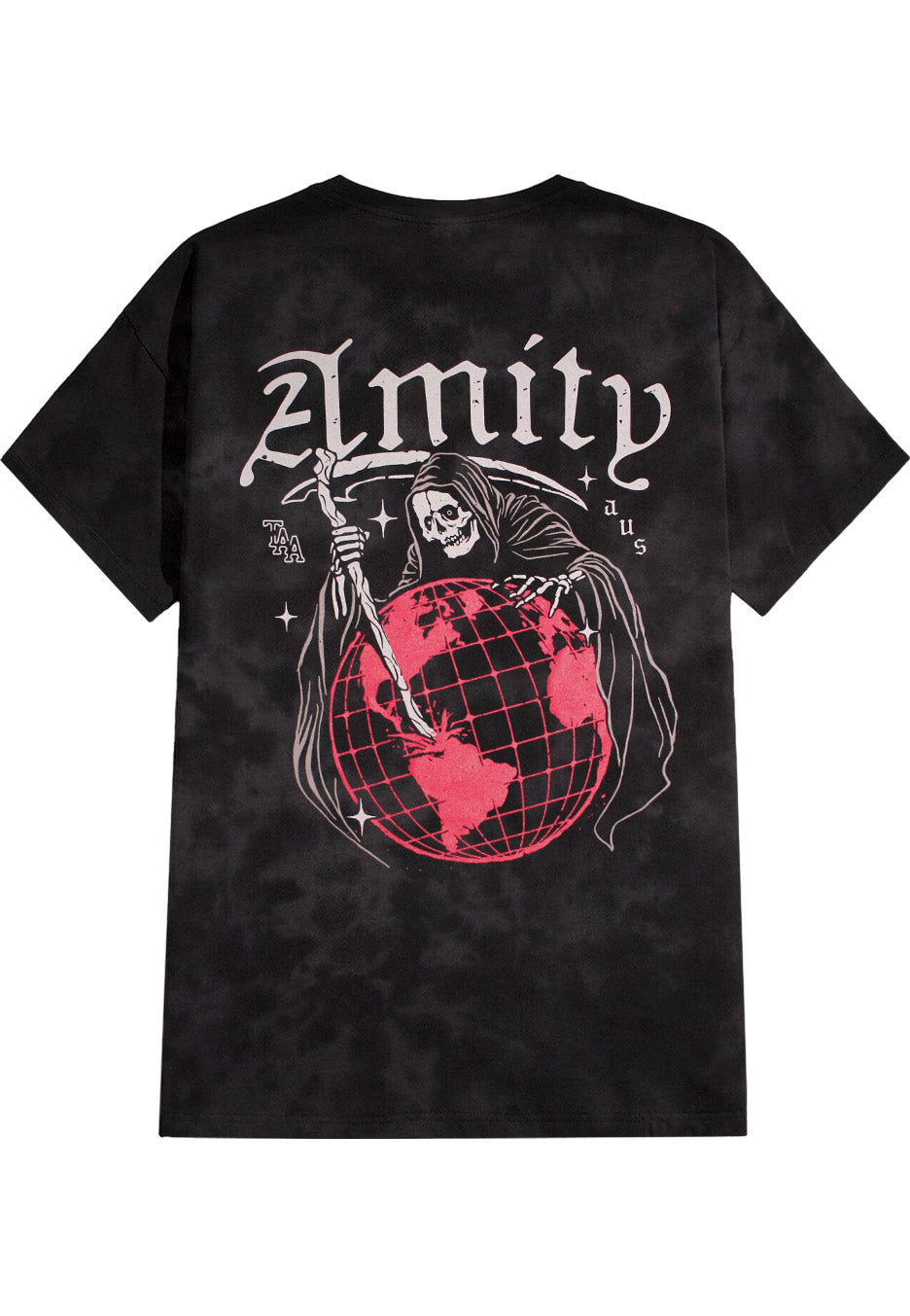 The Amity Affliction - Reaper World Black/Grey Tie Dye - T-Shirt | Neutral-Image